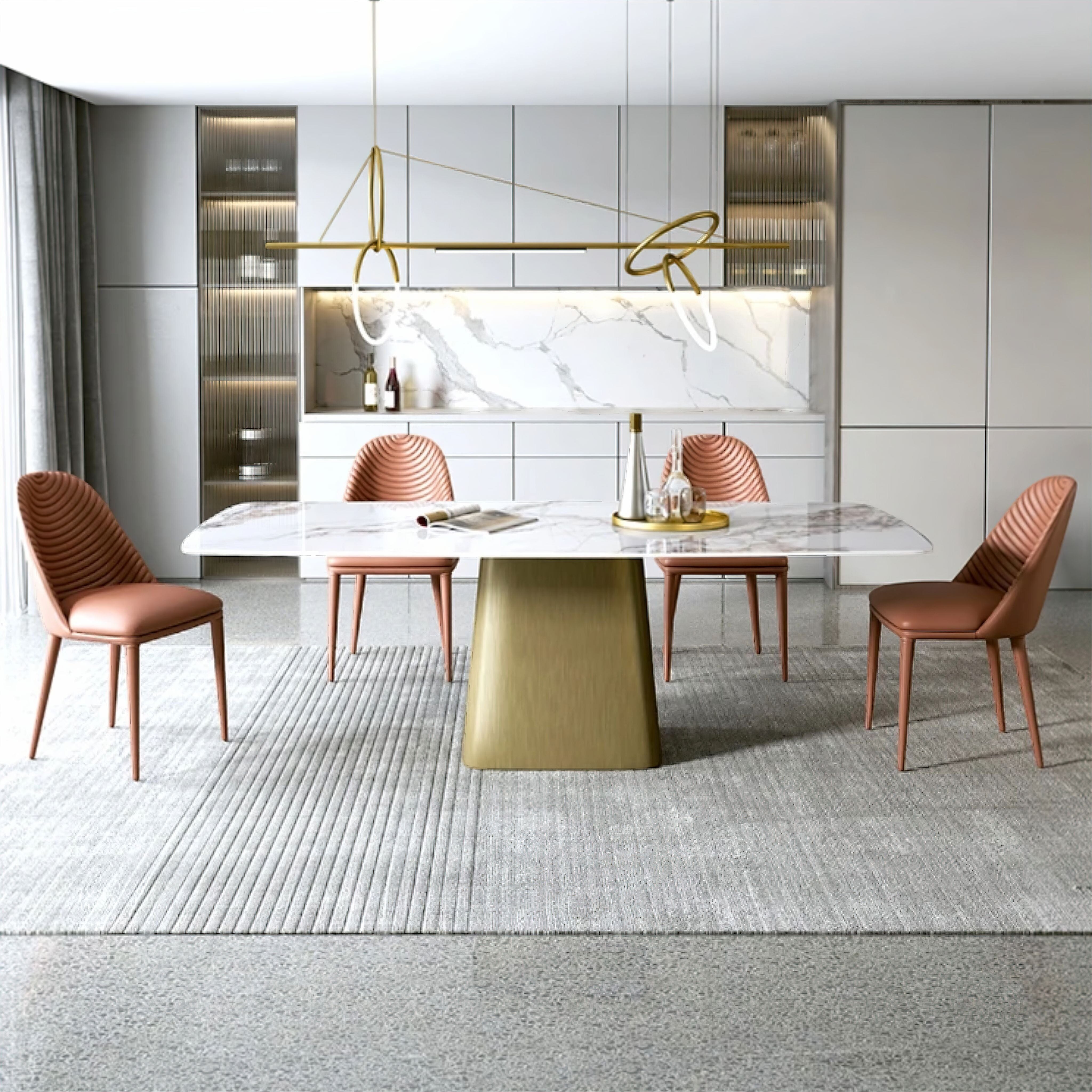Modern Contemporary Dining Table | Marble Dining Table | Home Living | High End Furniture ...