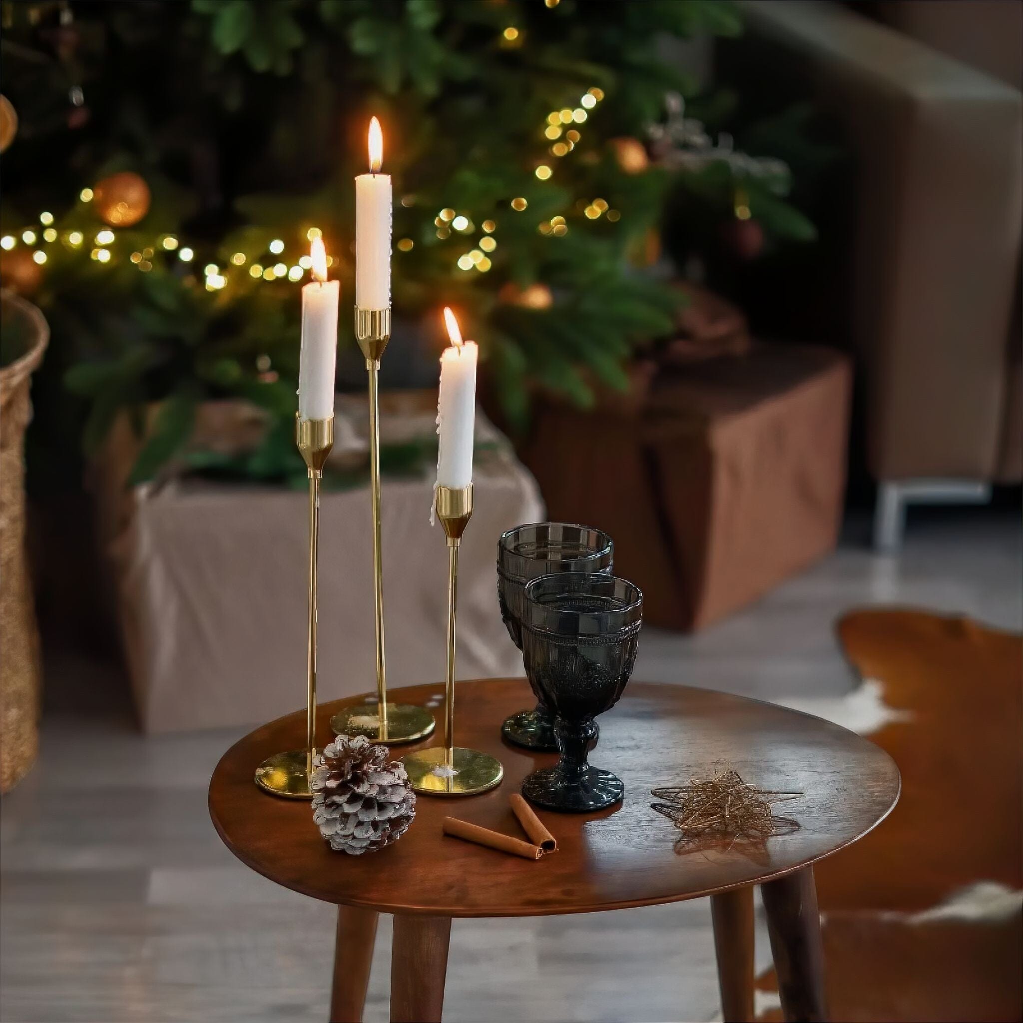 3 Piece Candle Holder Set Decor 