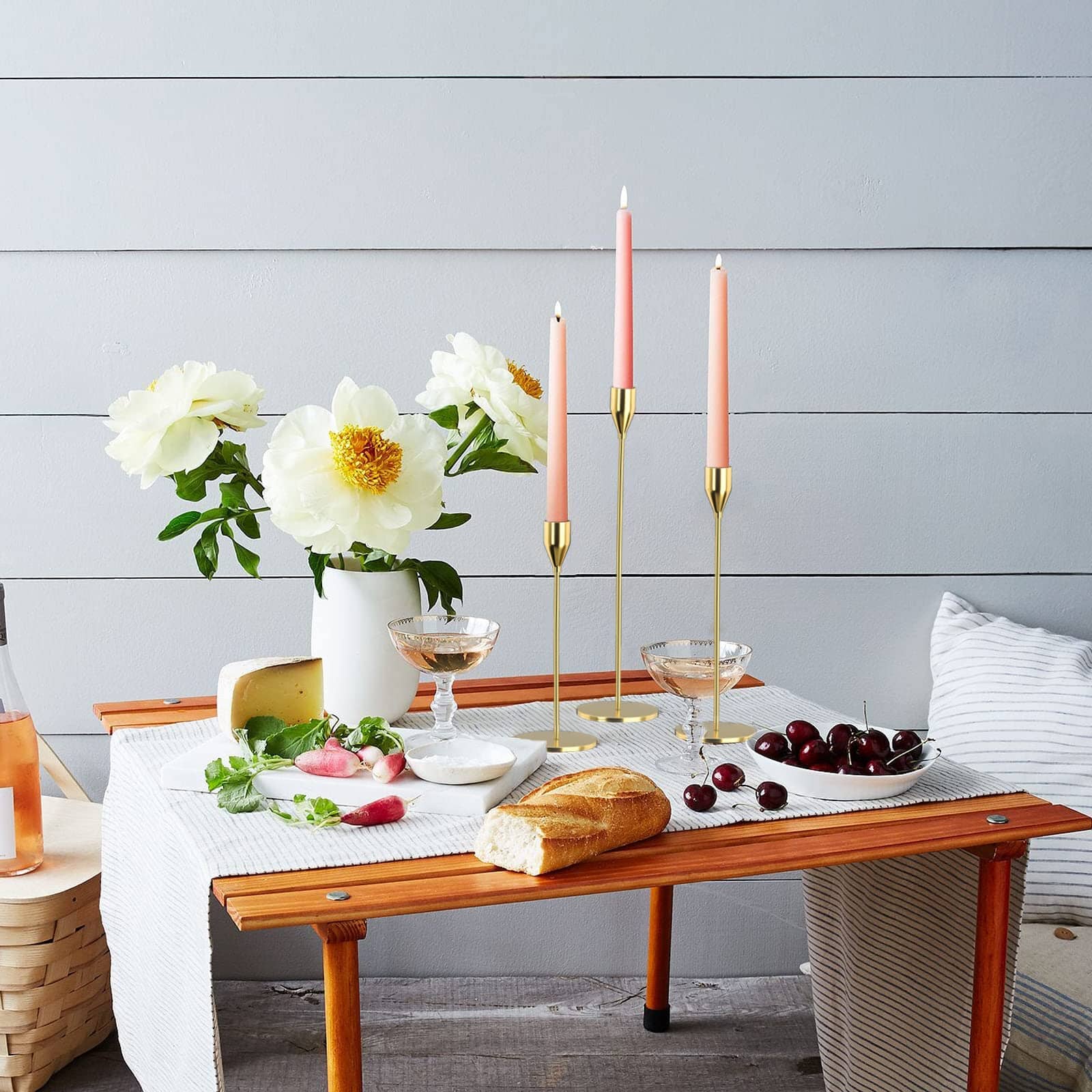 3 Piece Candle Holder Set Decor 