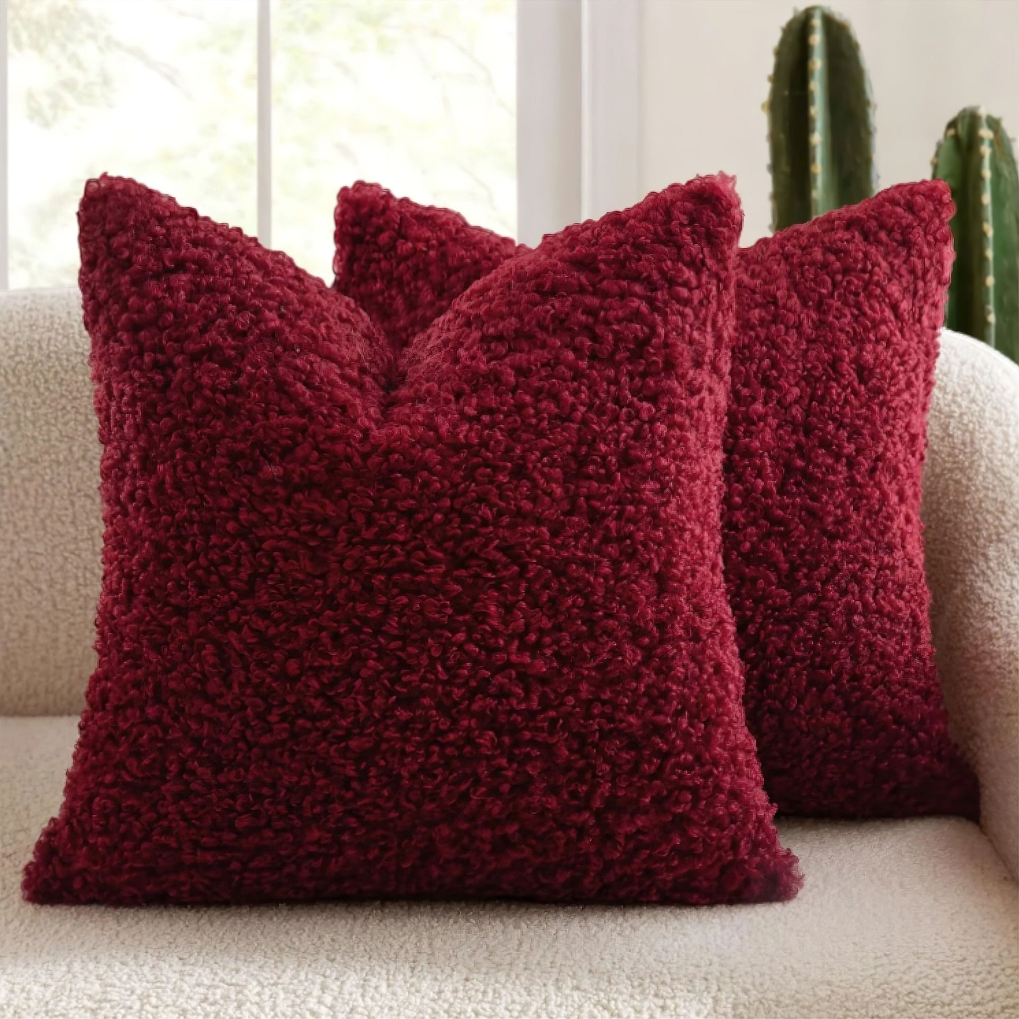 Alban Pillow Cover (JS) WB doesn't look good Red 30 x 50cm 