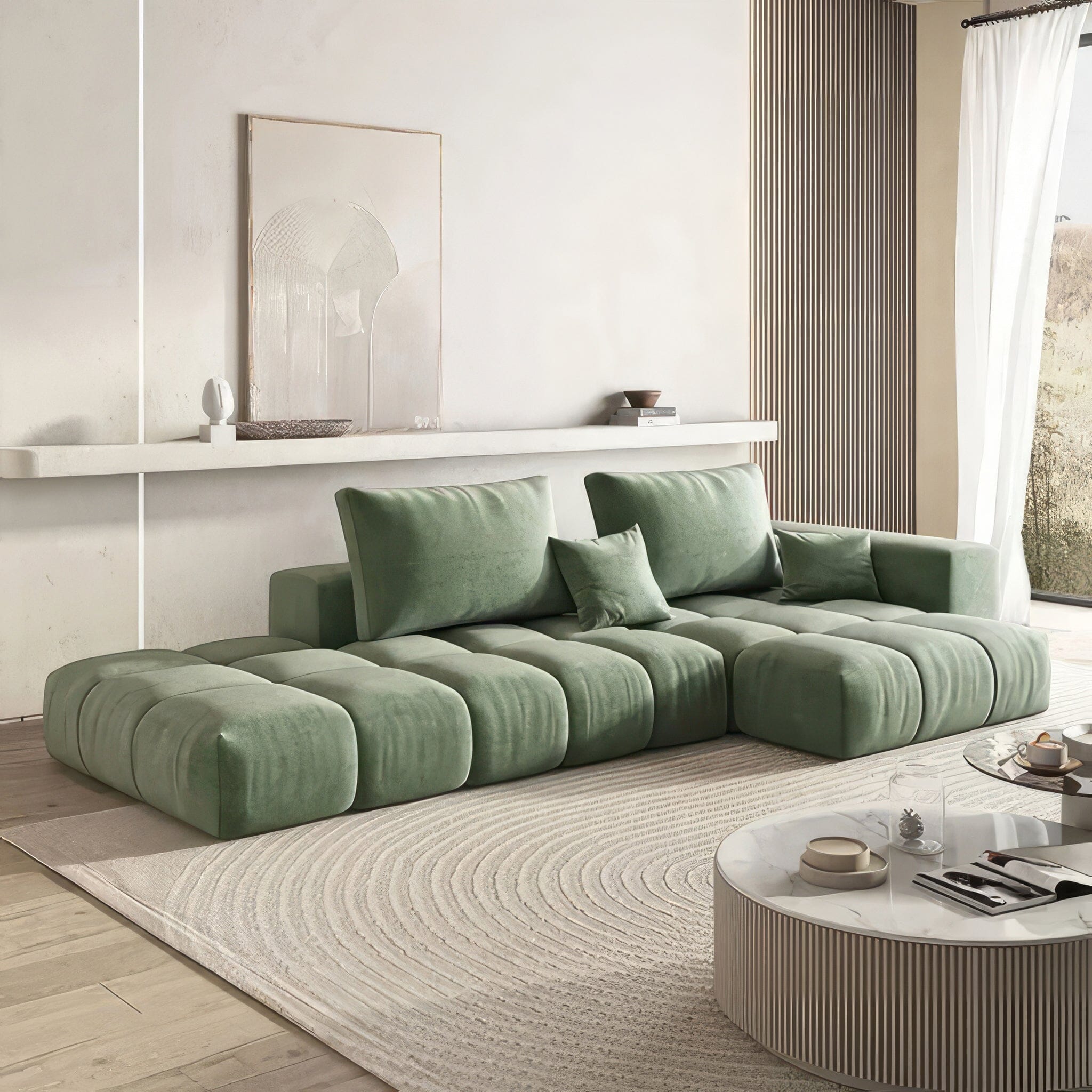 Ambra Sofa 260cm Emerald Green 