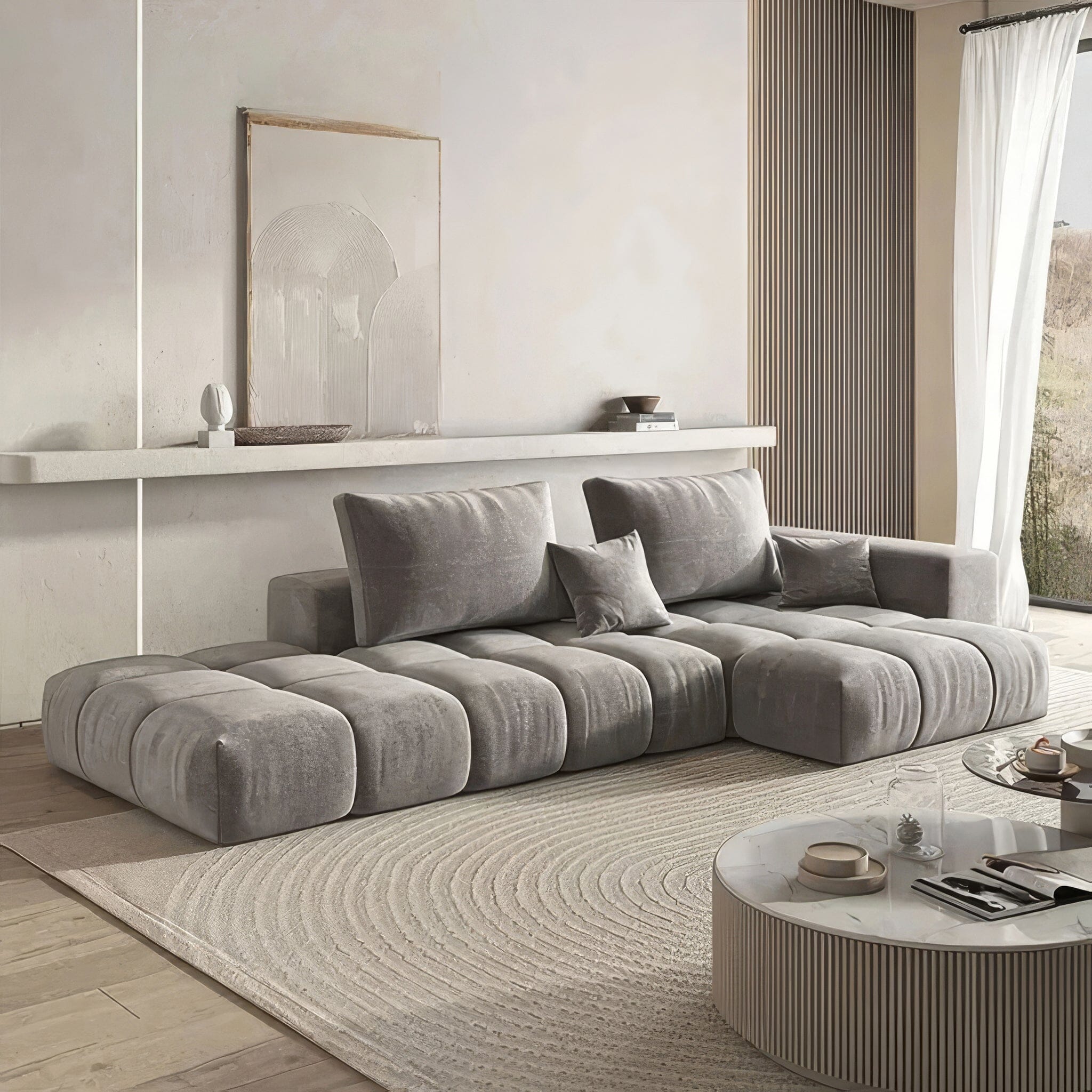 Ambra Sofa 260cm Grey 