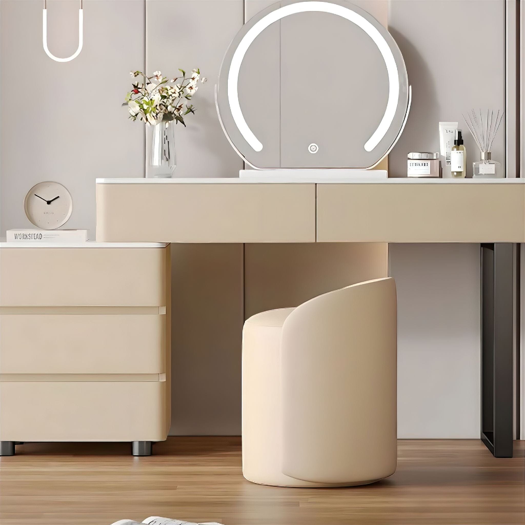 Anita Dressing Table Beige 80cm 