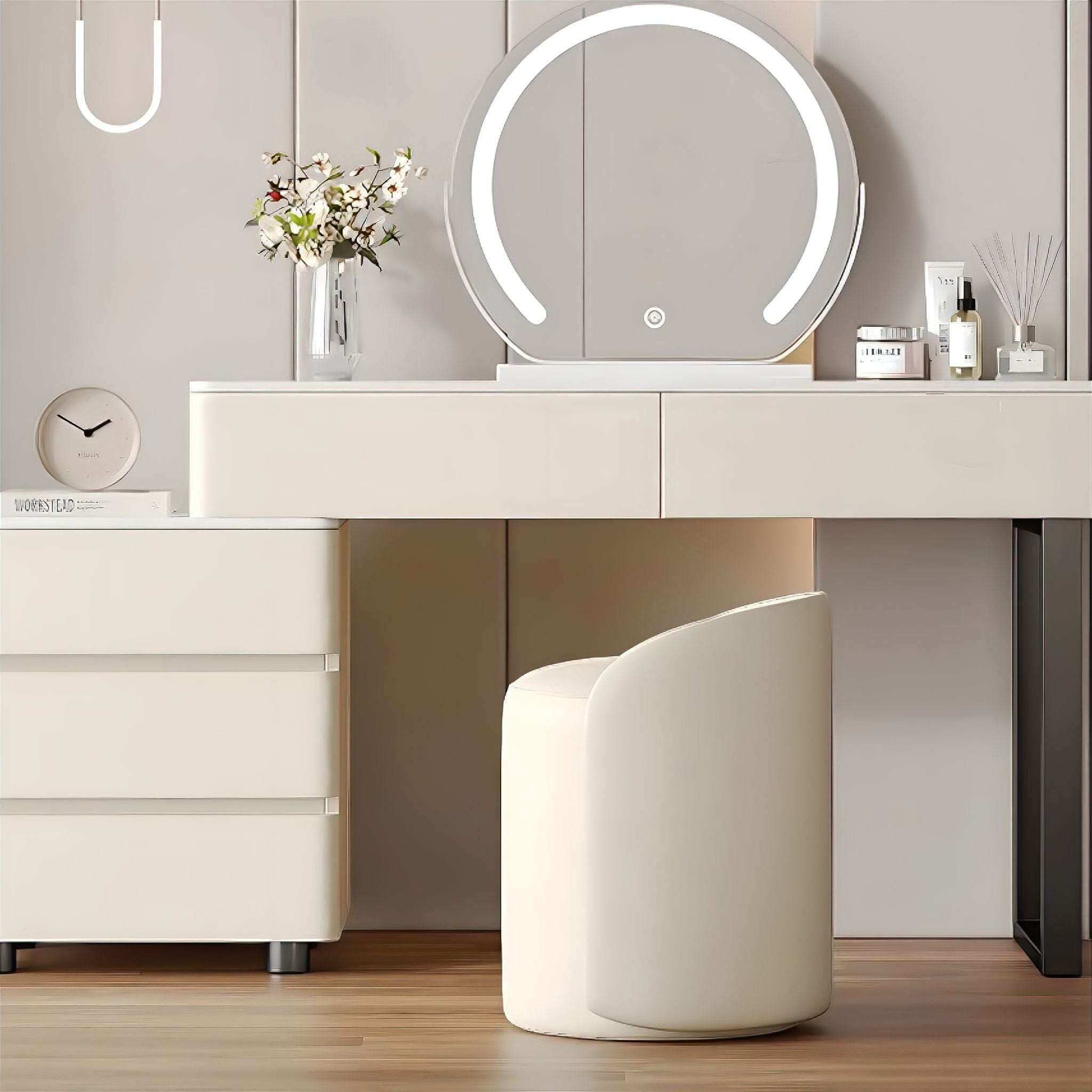 Anita Dressing Table Ivory 80cm 