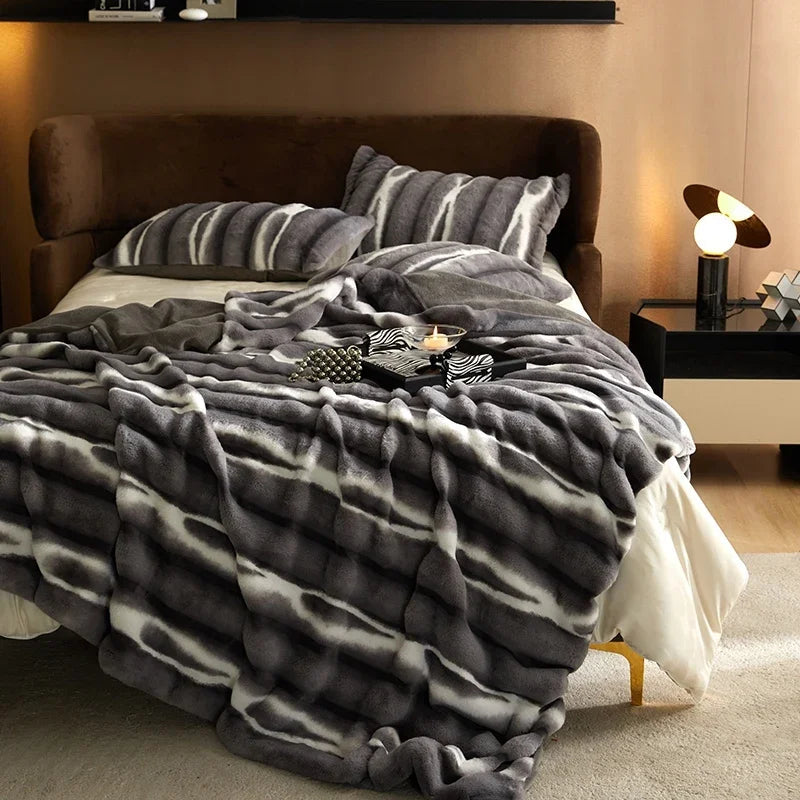 Anna Blanket Charcoal 90 x 140cm 