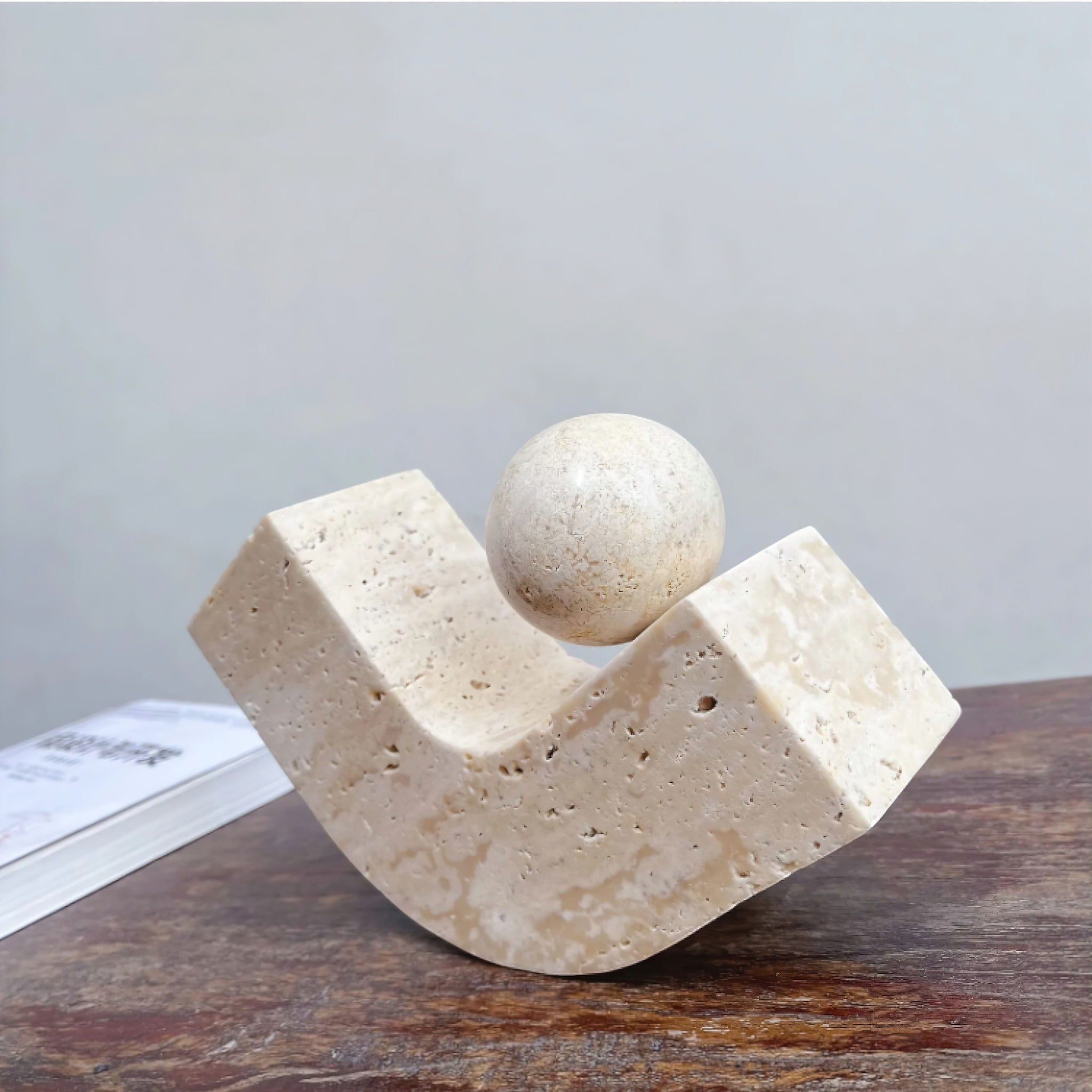 Ari Travertine Ornaments (JS) 