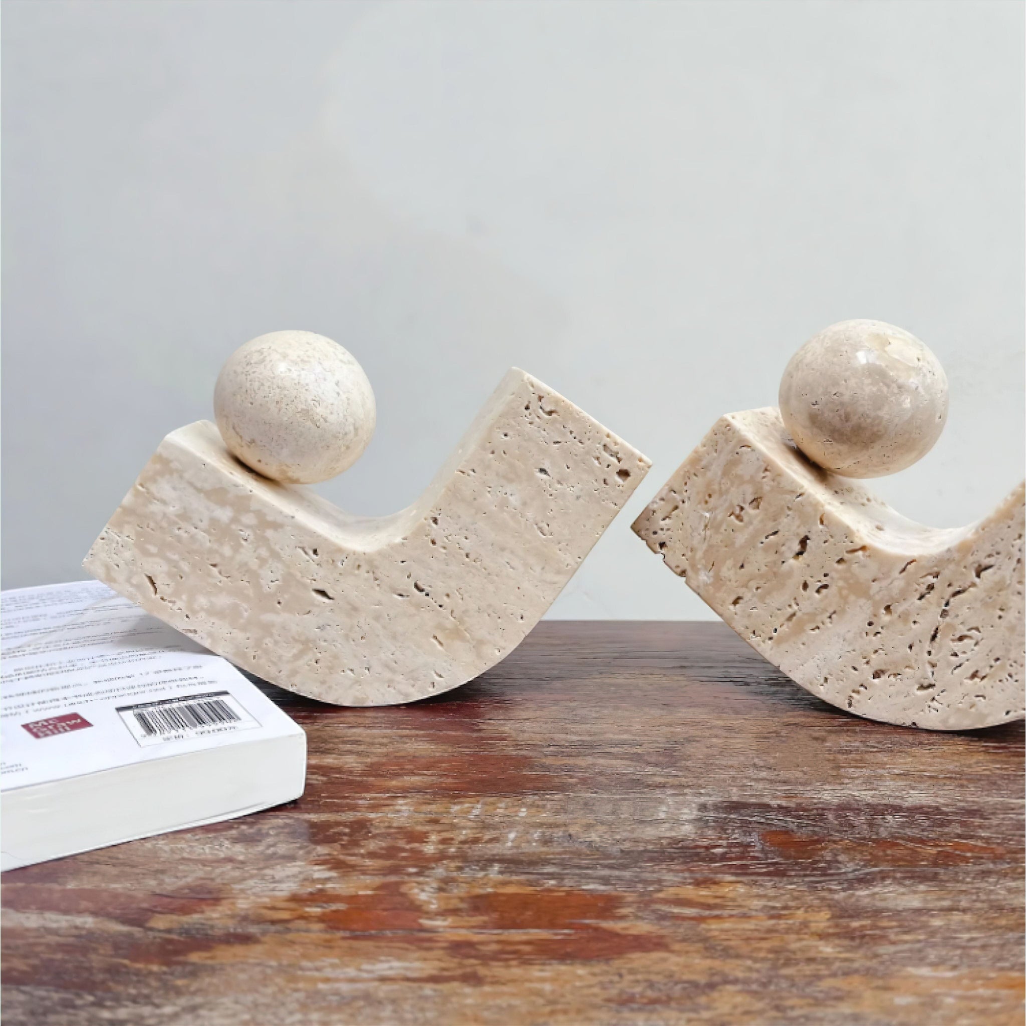 Ari Travertine Ornaments (JS) 