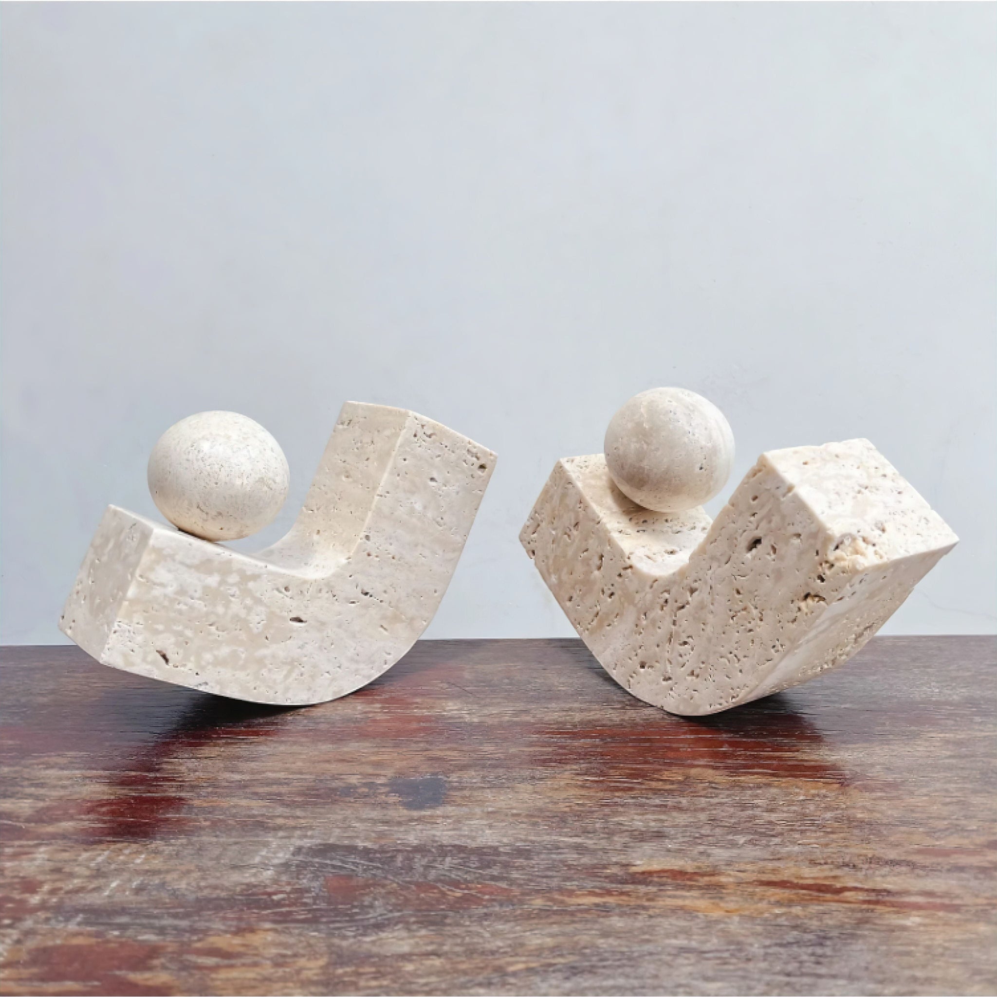 Ari Travertine Ornaments (JS) 