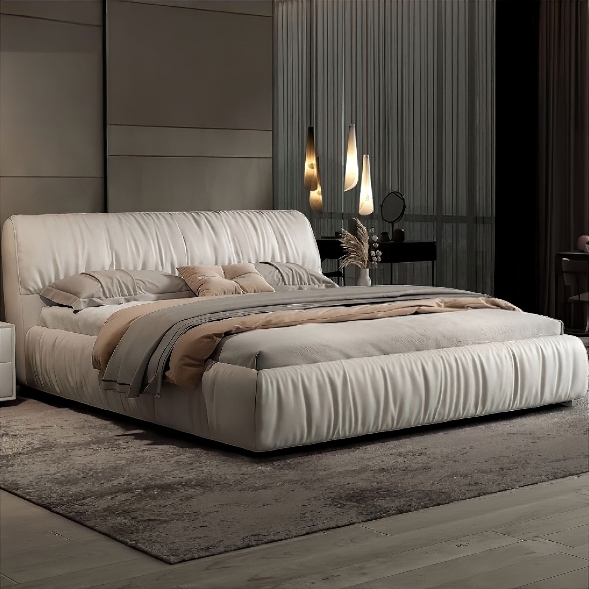 Arianna Bed Off White King 