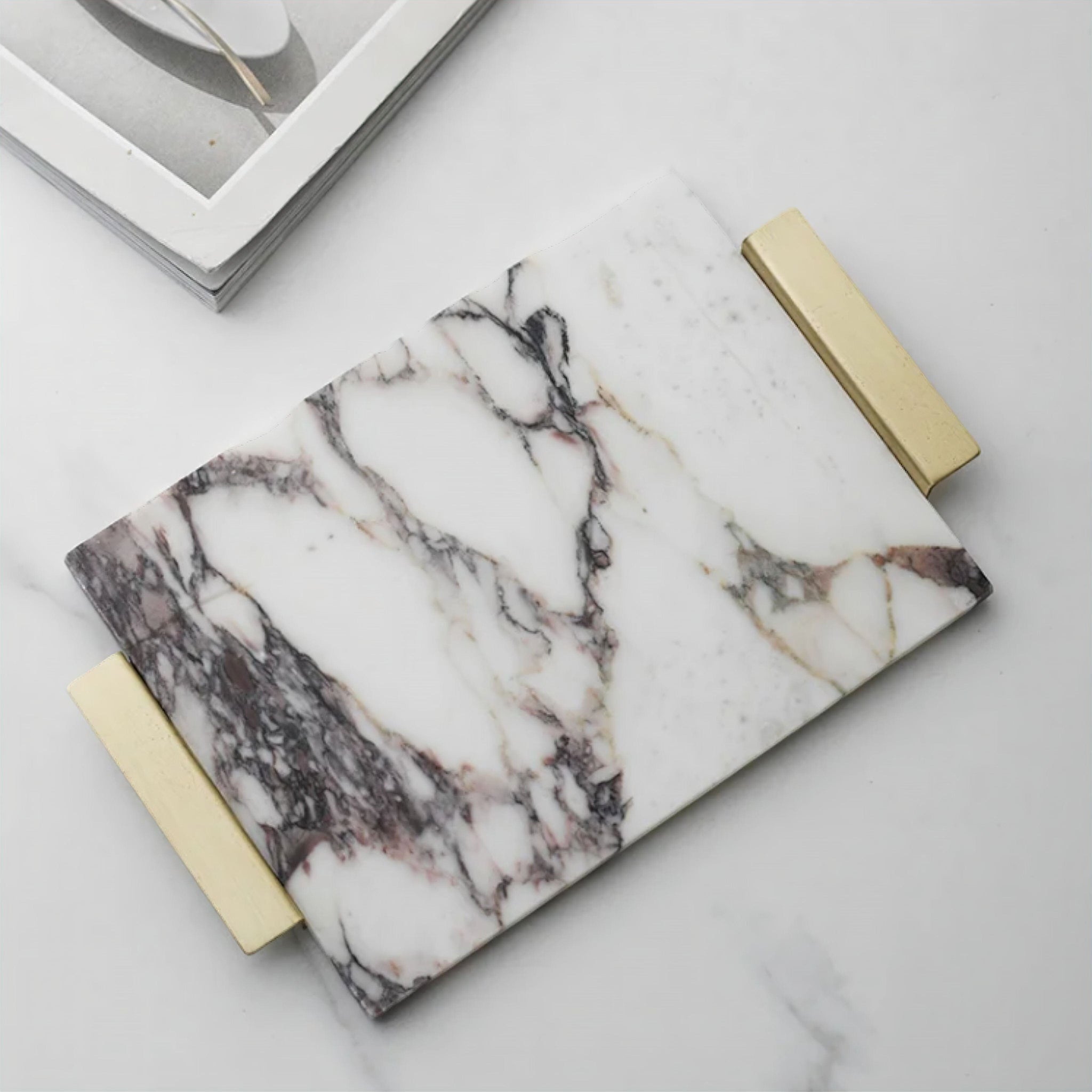 Augustus Marble Tray Decorative Trays 