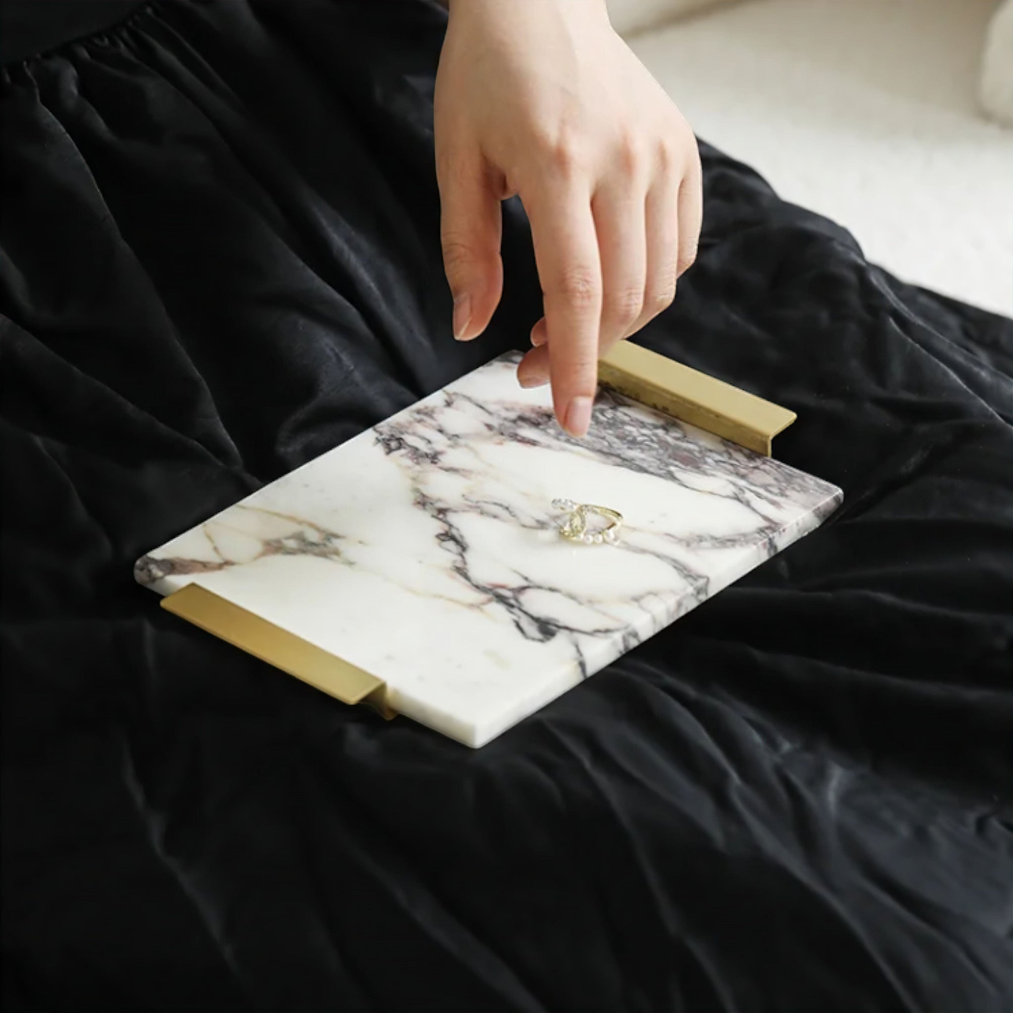 Augustus Marble Tray Decorative Trays 