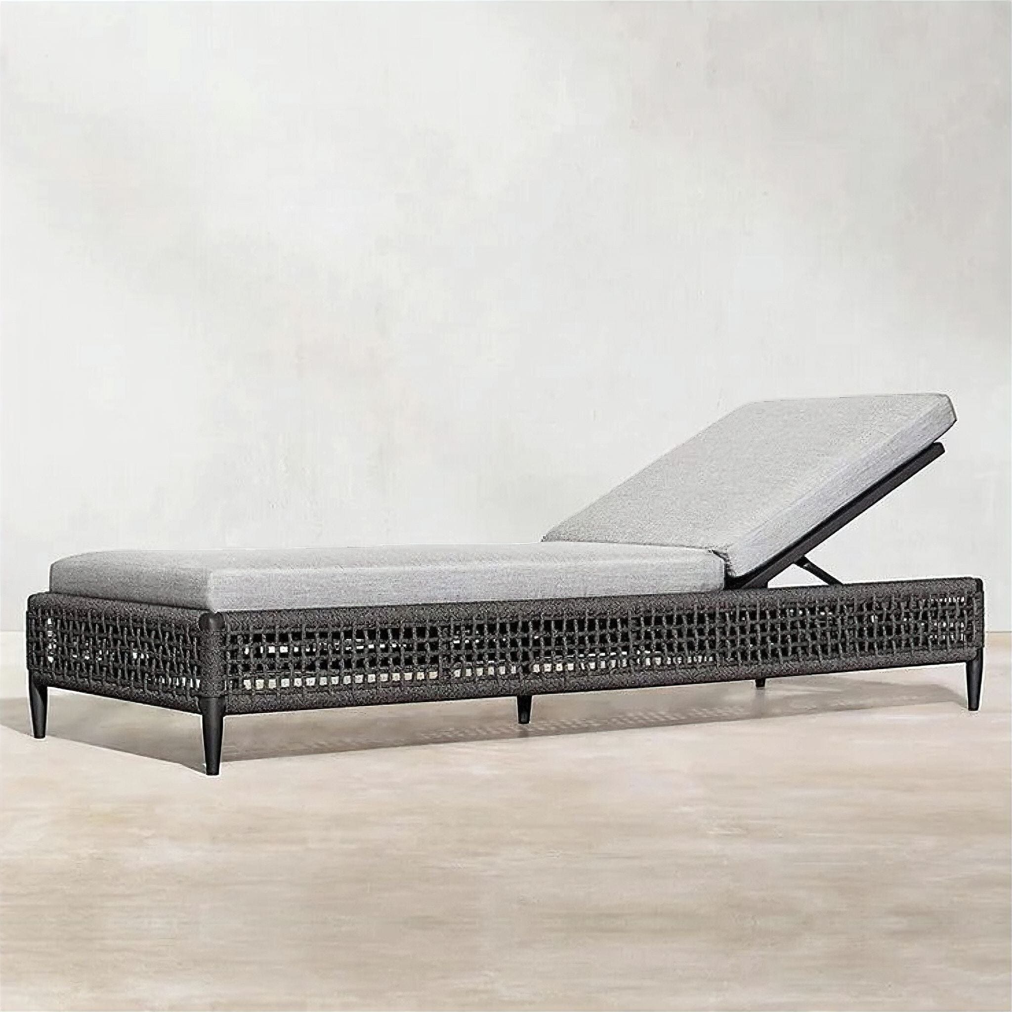 Ayman Sun Lounge Bed Chocolate + Grey 