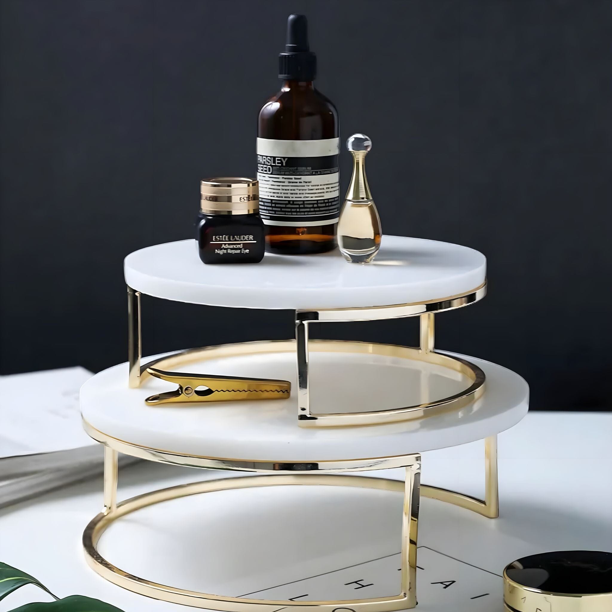 Bernard Marble Cake Stand Decorative Trays 