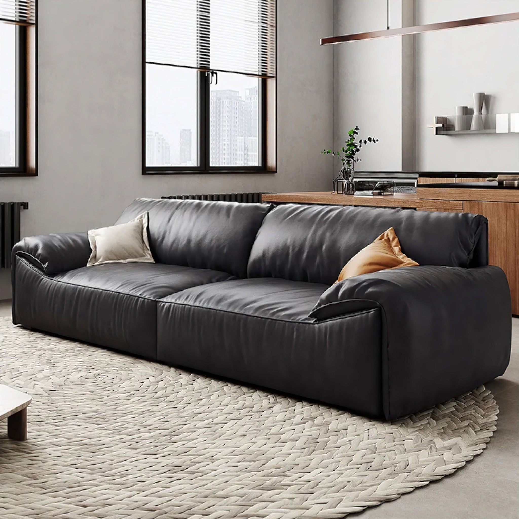 Bertina Sofa 120cm Black 