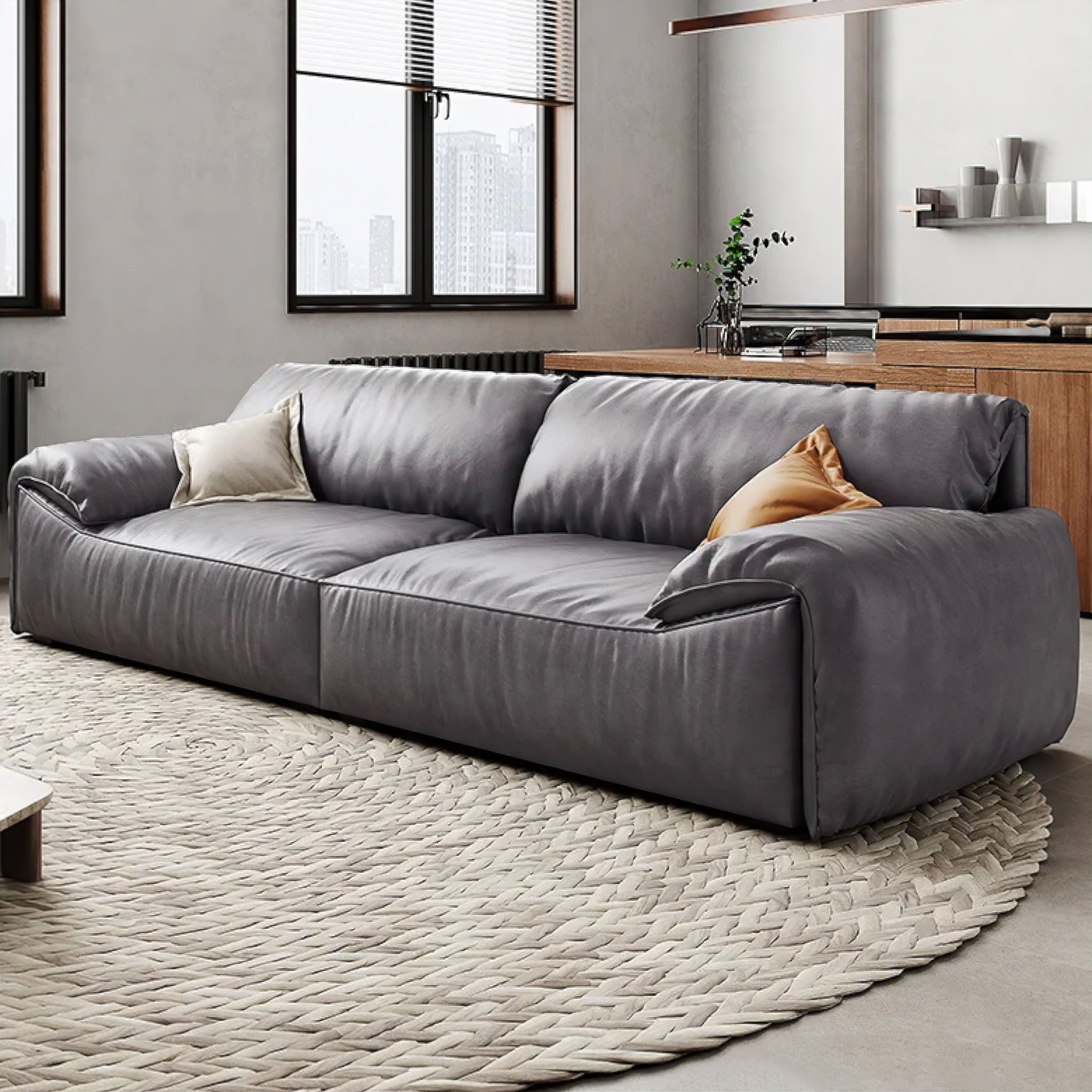 Bertina Sofa 120cm Charcoal Grey 