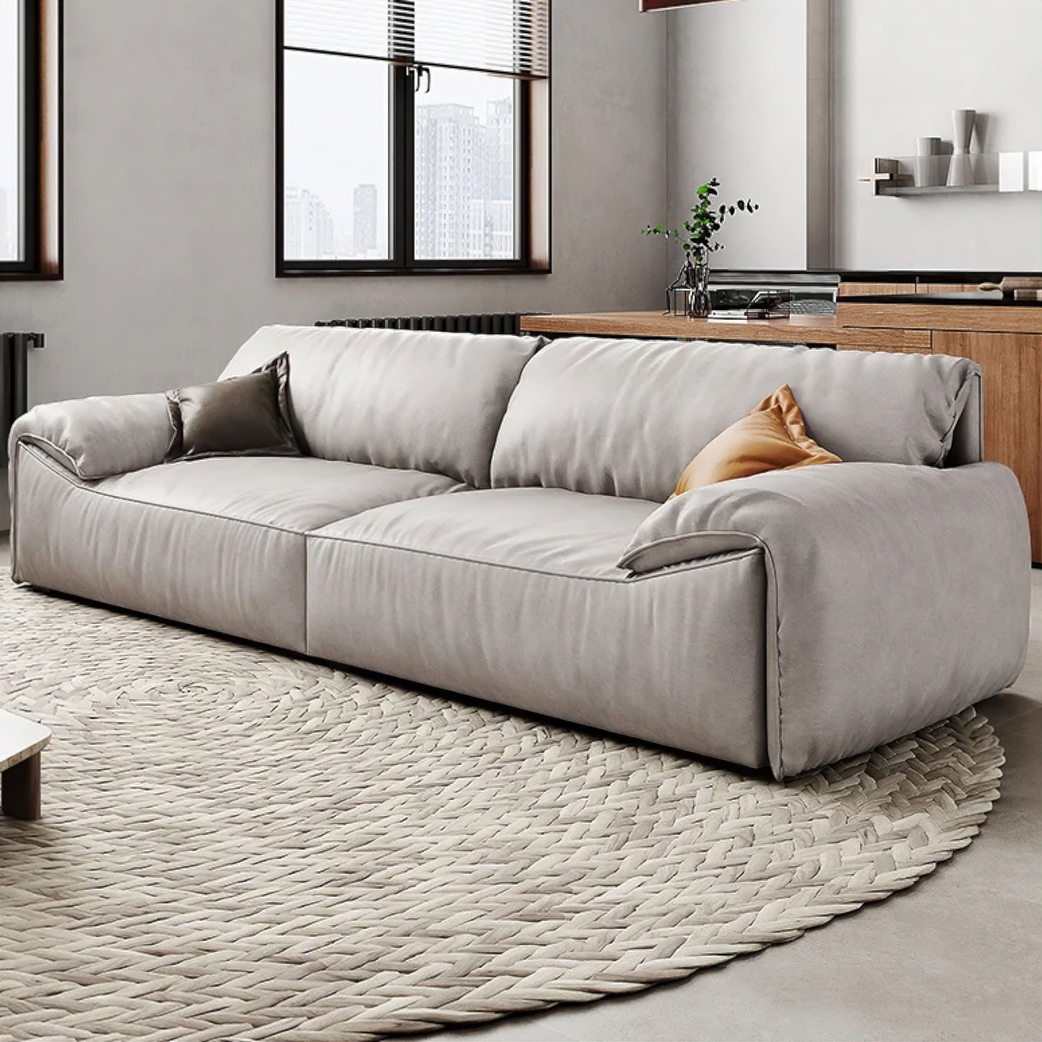 Bertina Sofa 120cm Light Grey 
