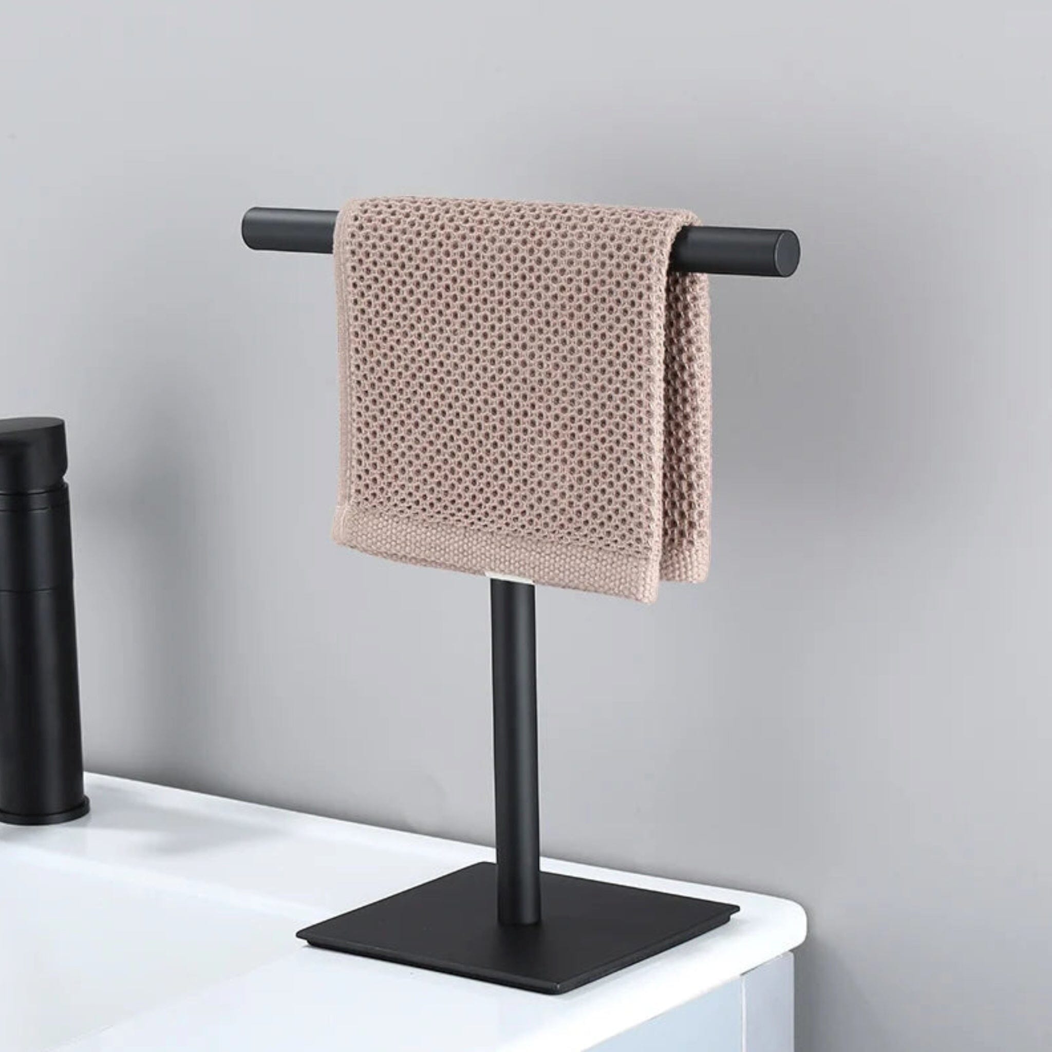 Bianca Towel Rack Black 