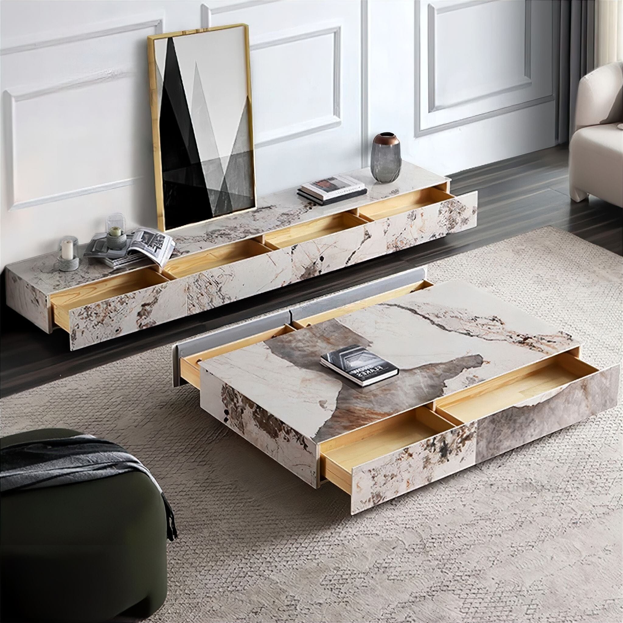Brunella Slate TV Cabinet 