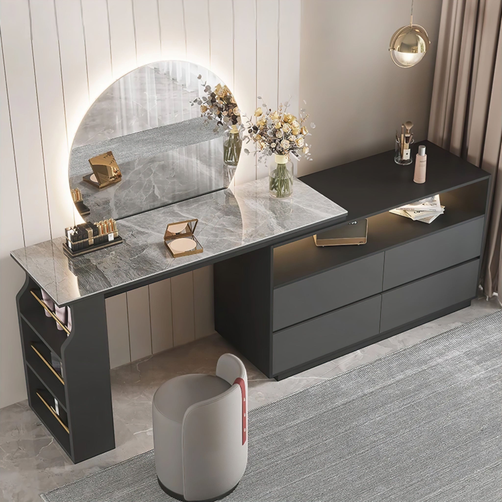 Carmen Dressing Table 230cm 
