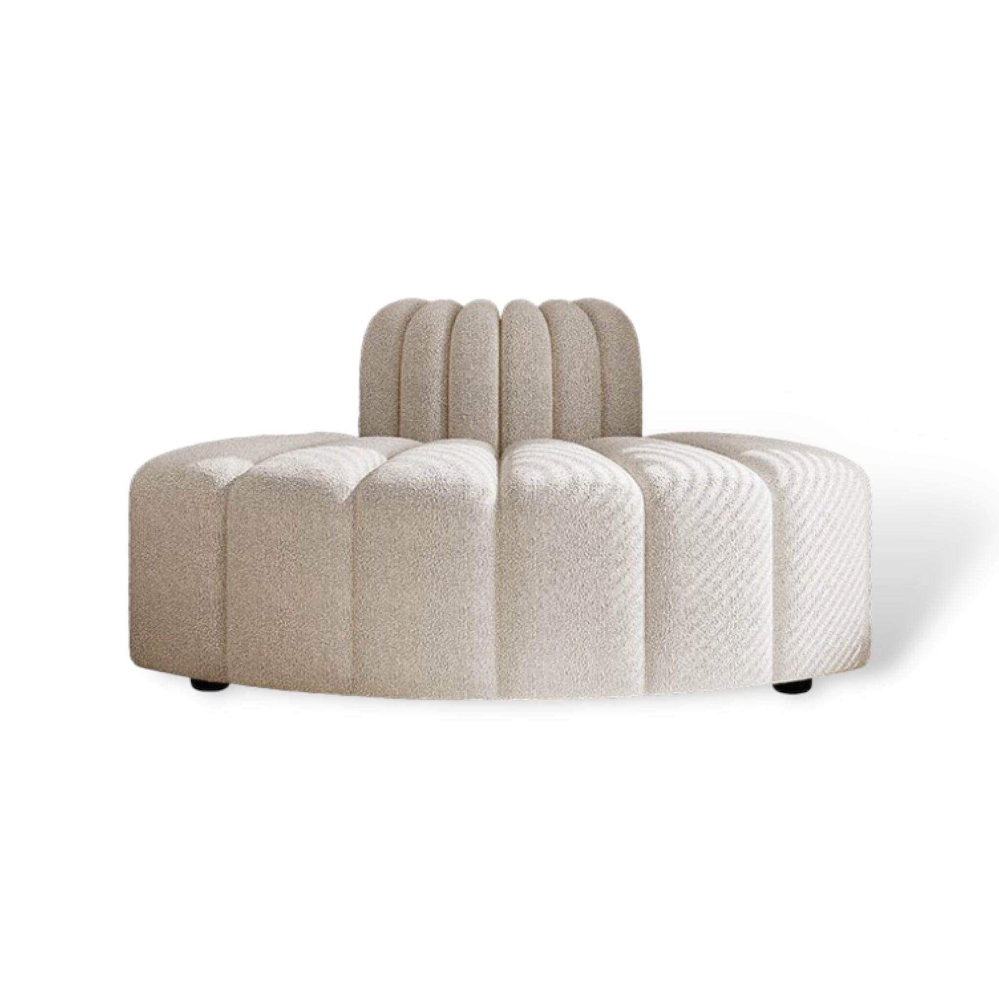 Celine Corner Seat Occasional Chair Snow White 