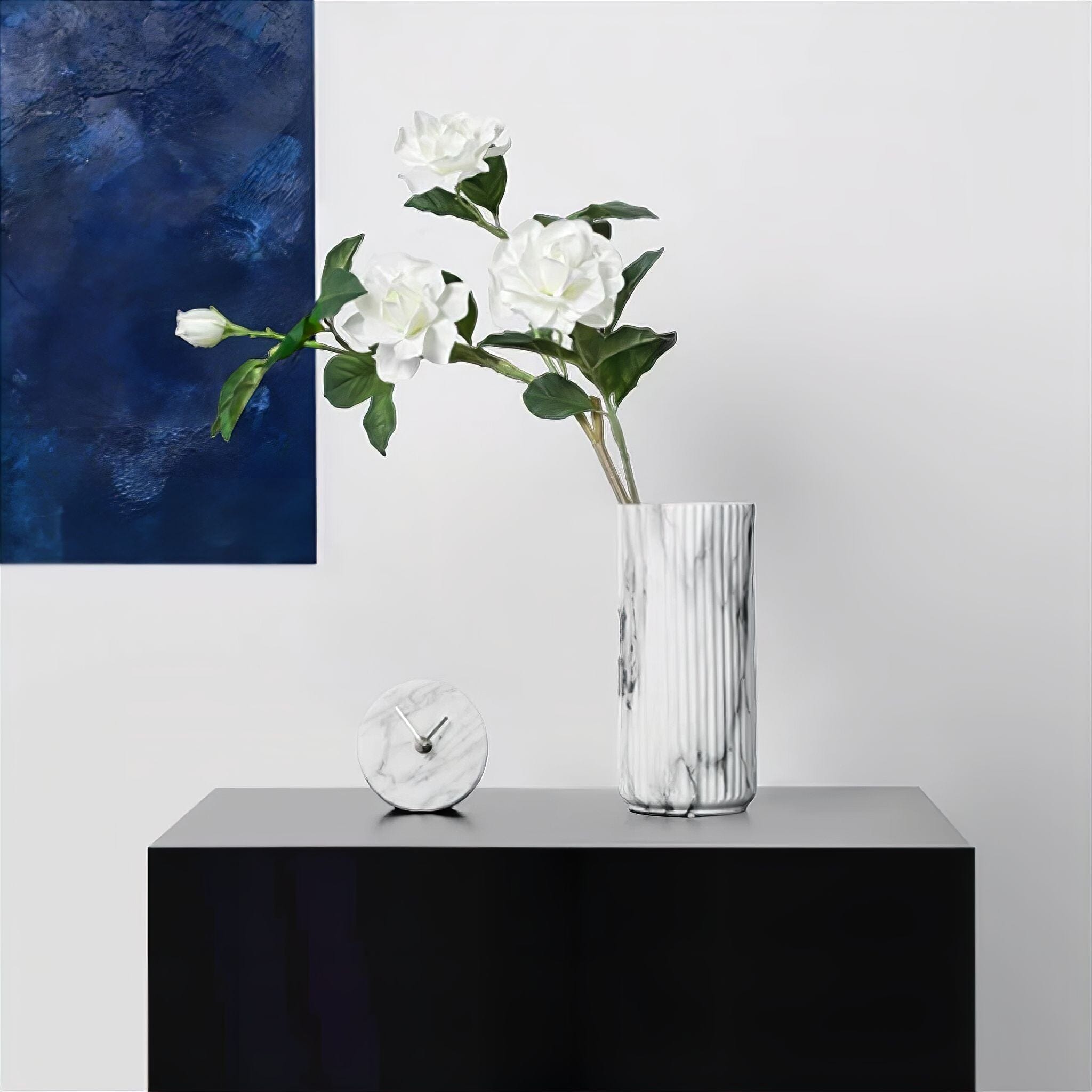 Ceramic Marble Look Vase 