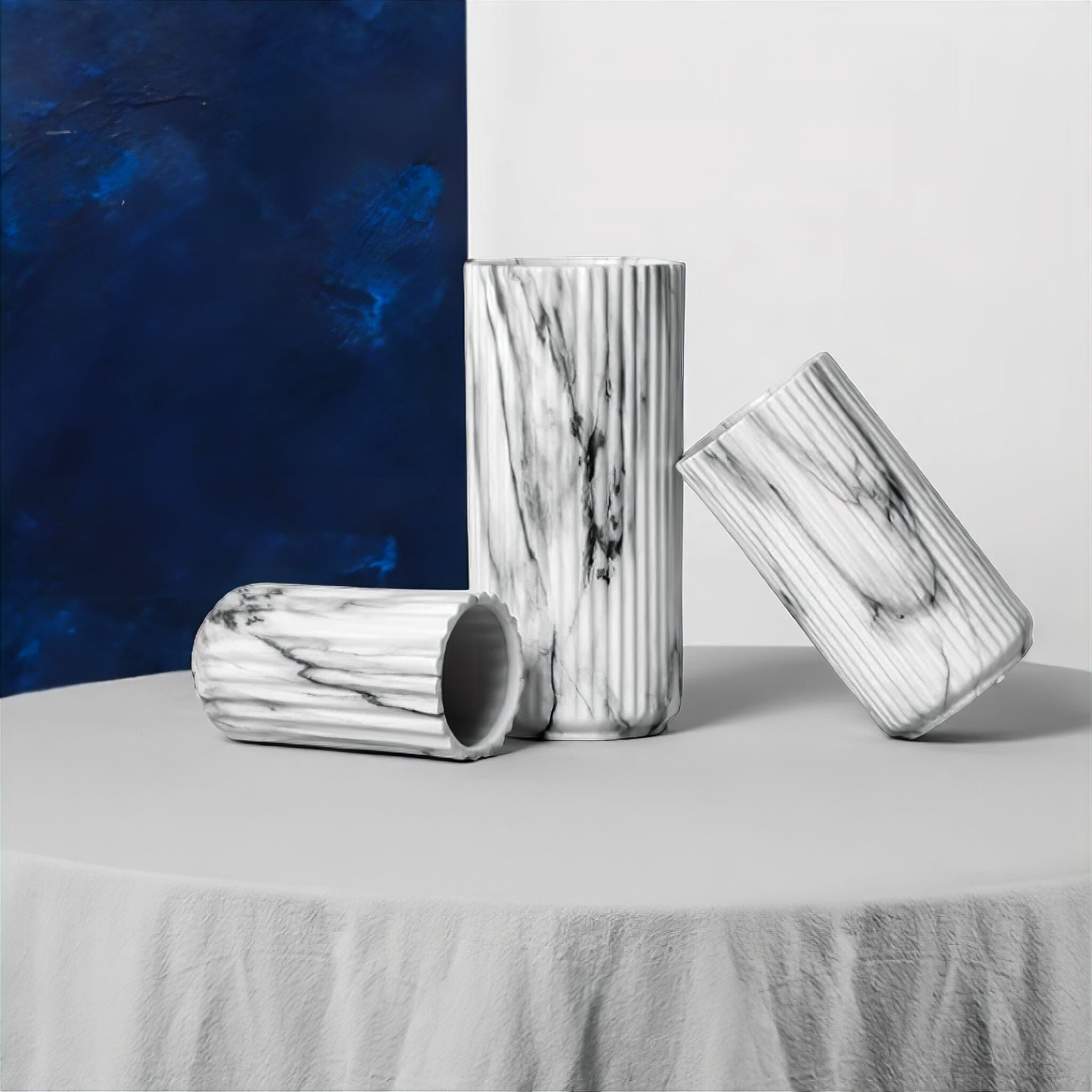 Ceramic Marble Look Vase 