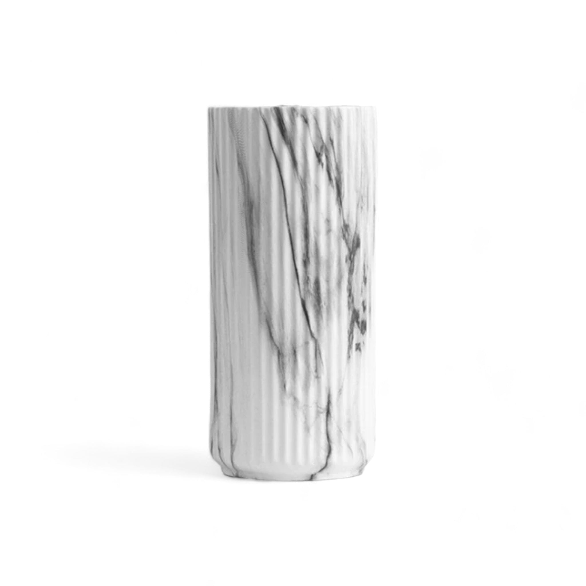 Ceramic Marble Look Vase M 
