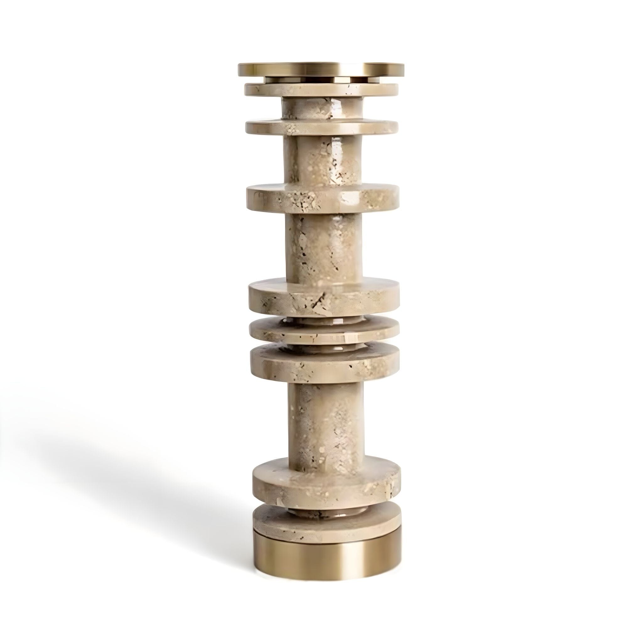 Chiara Candle Holder L: Beige 