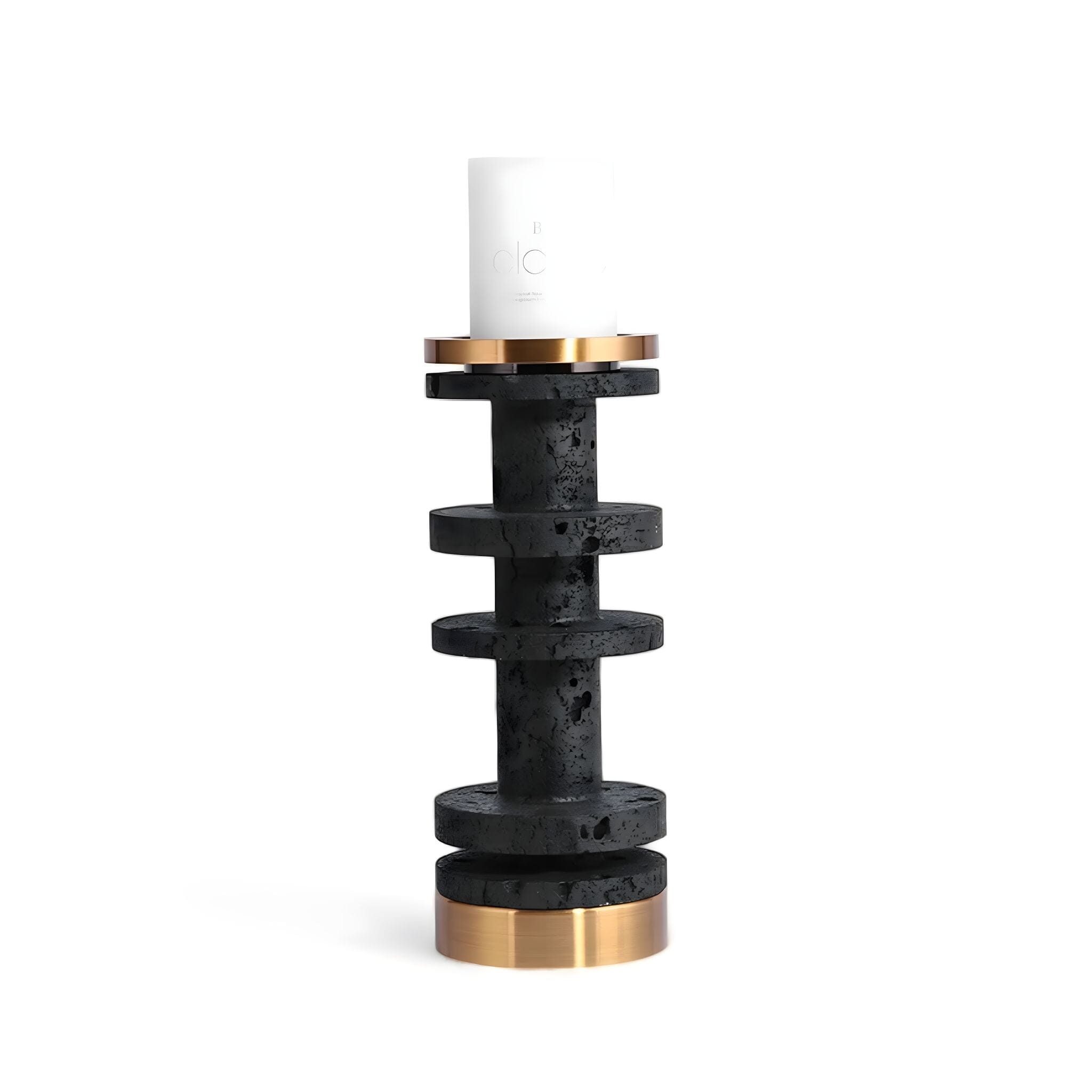 Chiara Candle Holder S: Black 