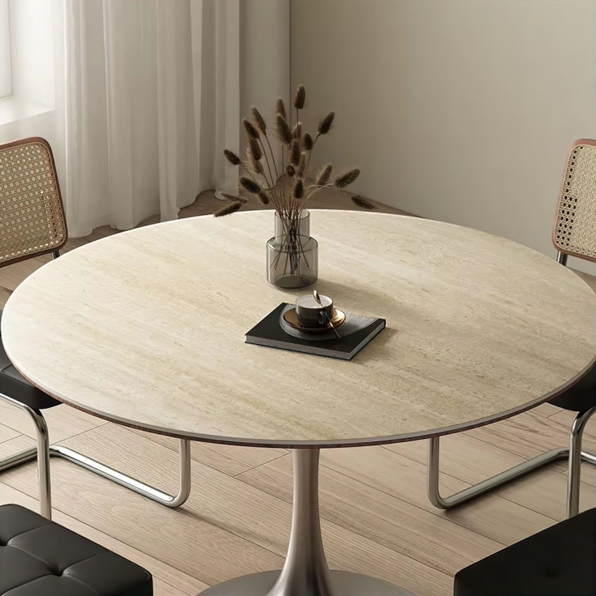 Chiarina Travertine Dining Table 