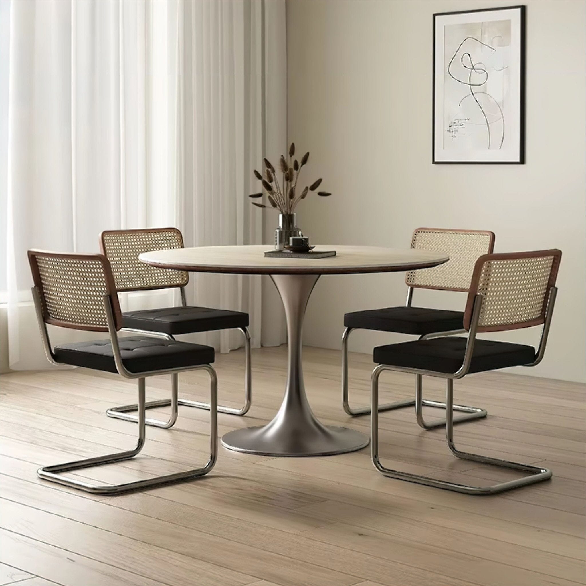 Chiarina Travertine Dining Table 