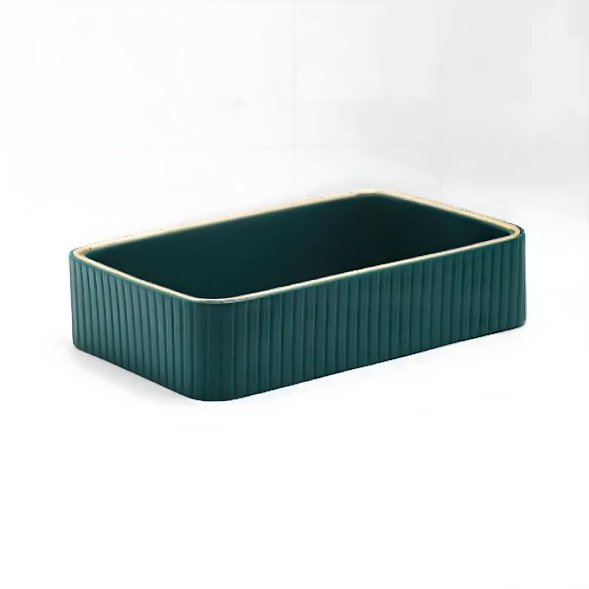 Chloe Storage Tray Decorative Trays Green 