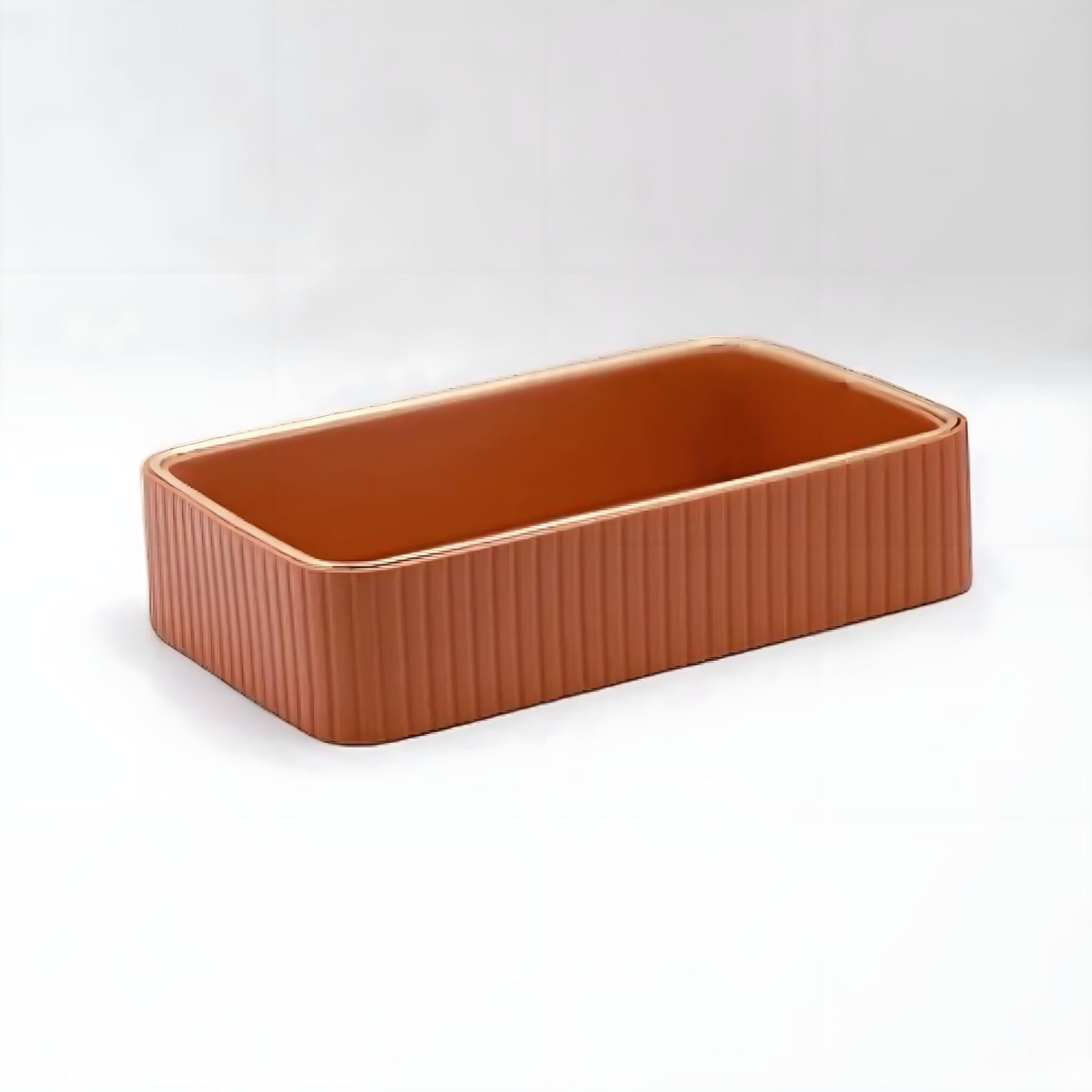 Chloe Storage Tray Decorative Trays Orange 