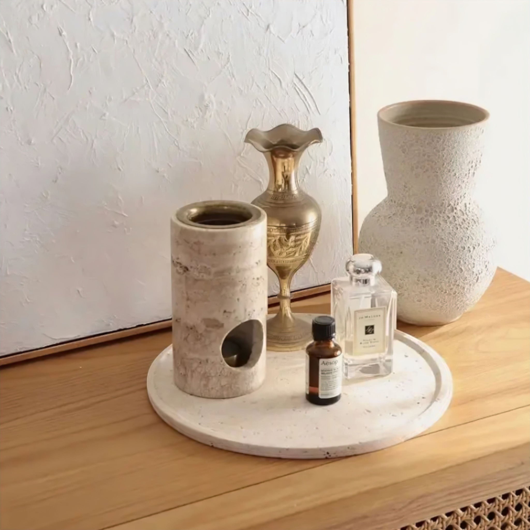 Christophe Travertine Oil Burner (JS) 