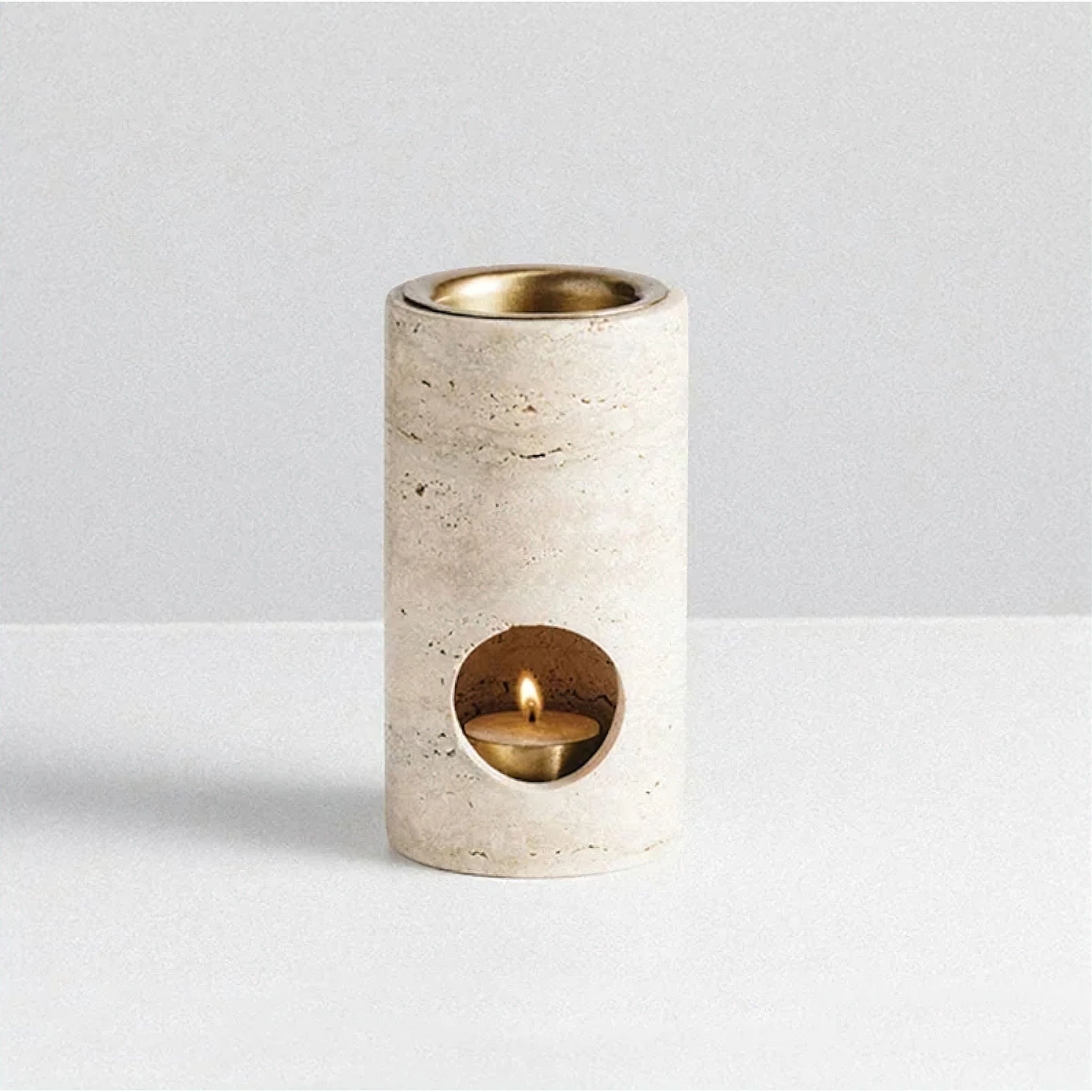 Christophe Travertine Oil Burner (JS) 