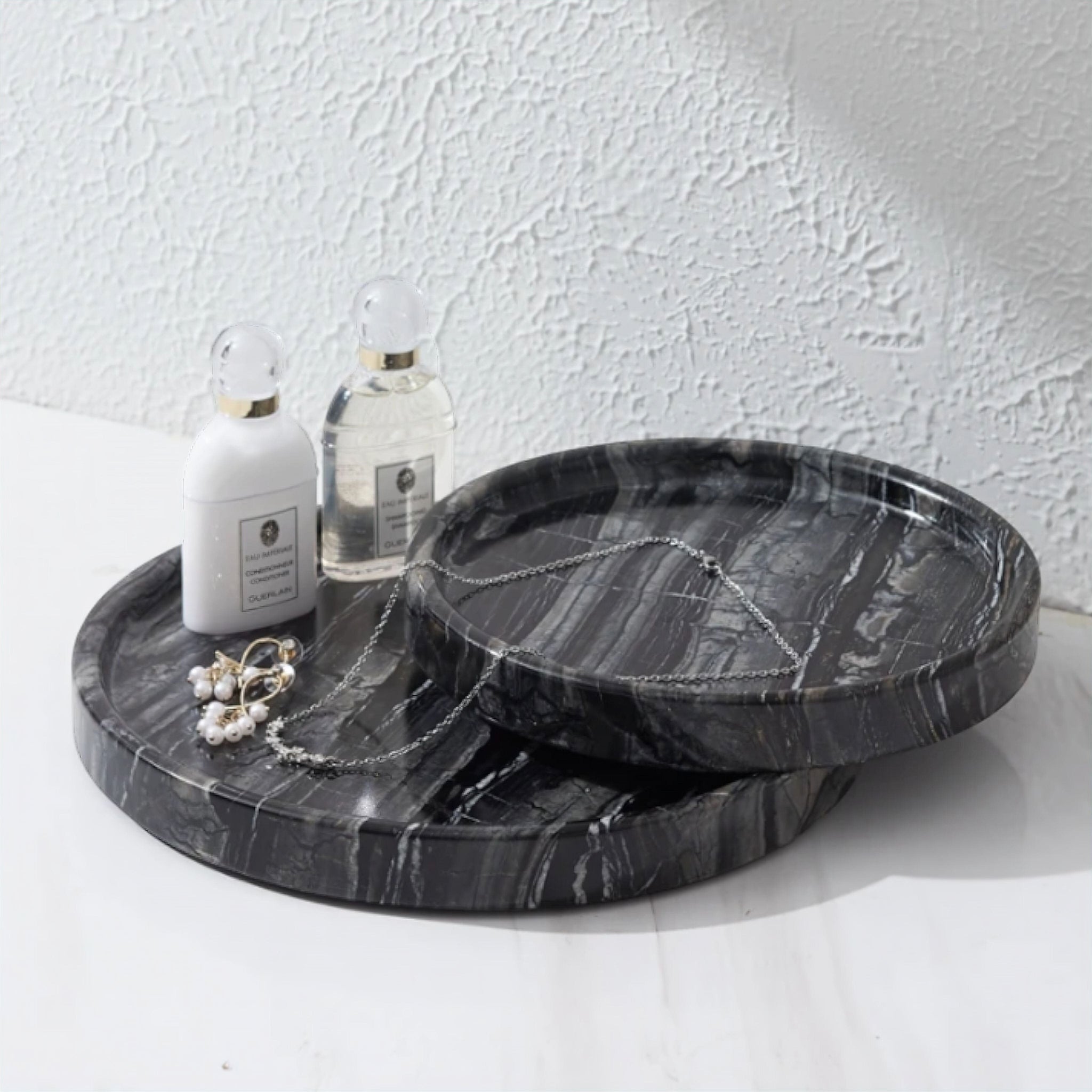 Circular Marble Tray 