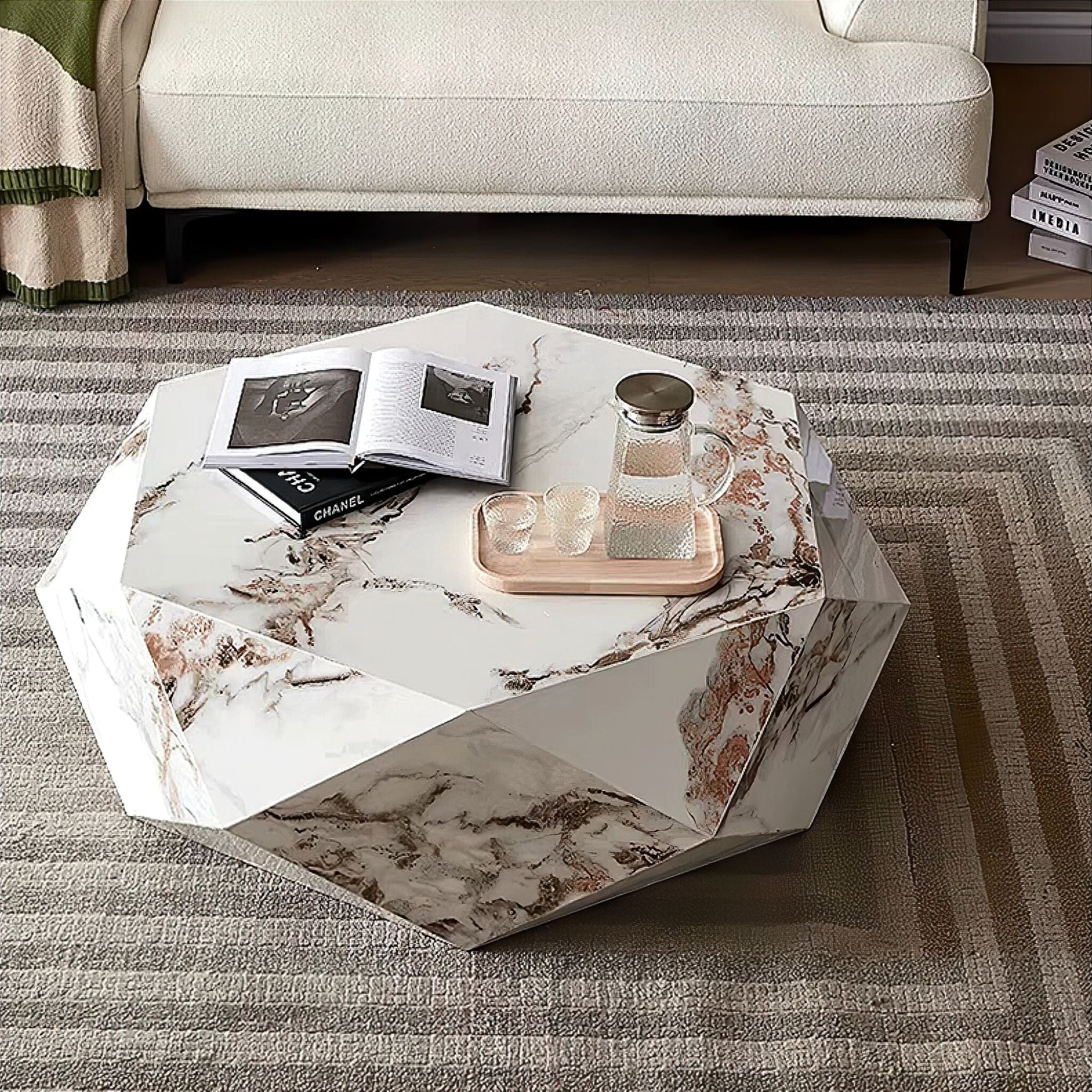 Clara Marble Coffee Table Coffee Table 