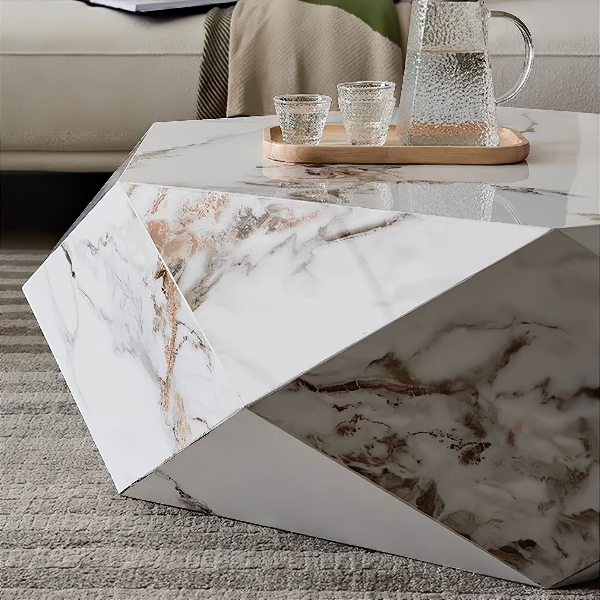 Clara Marble Coffee Table Coffee Table 