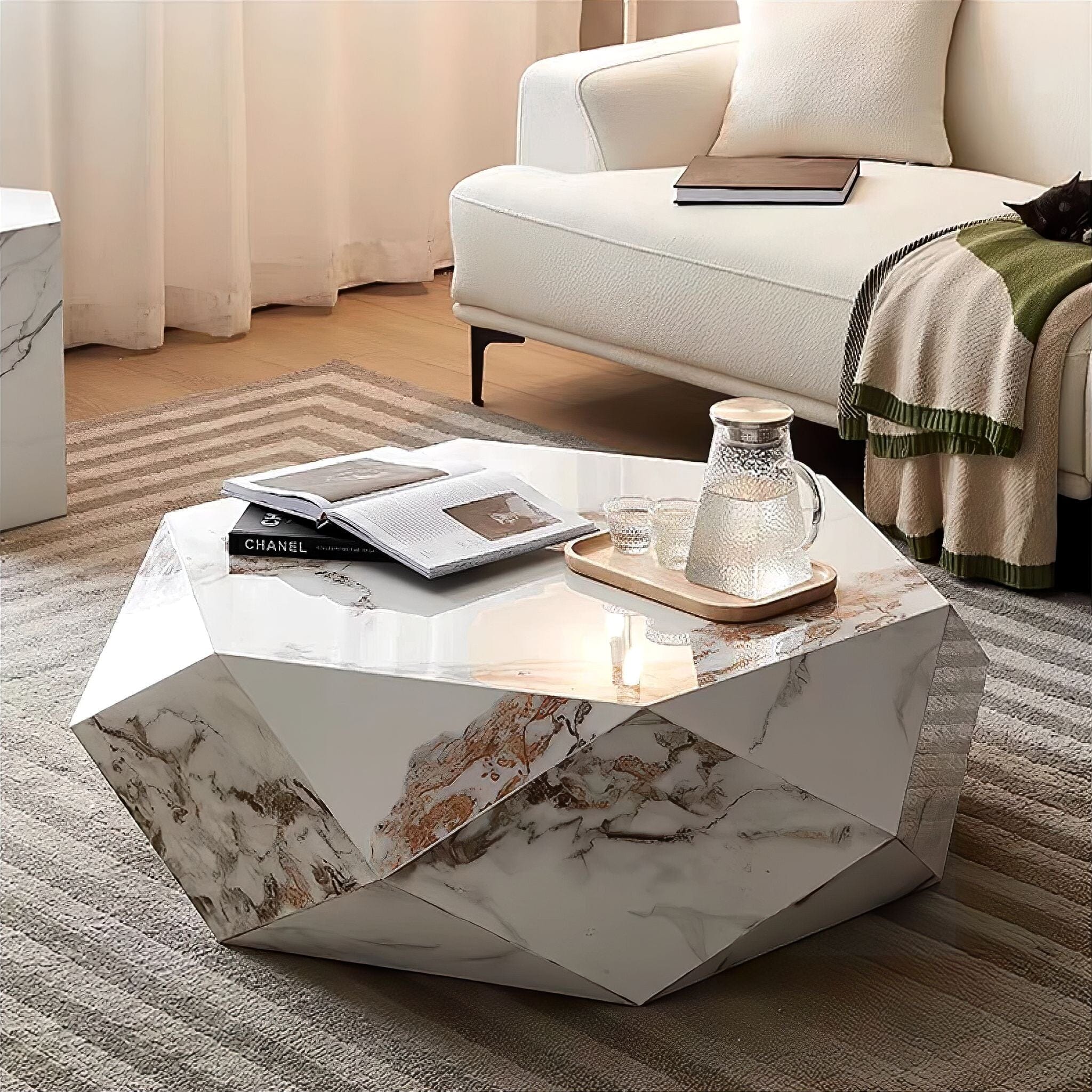 Clara Marble Coffee Table Coffee Table 