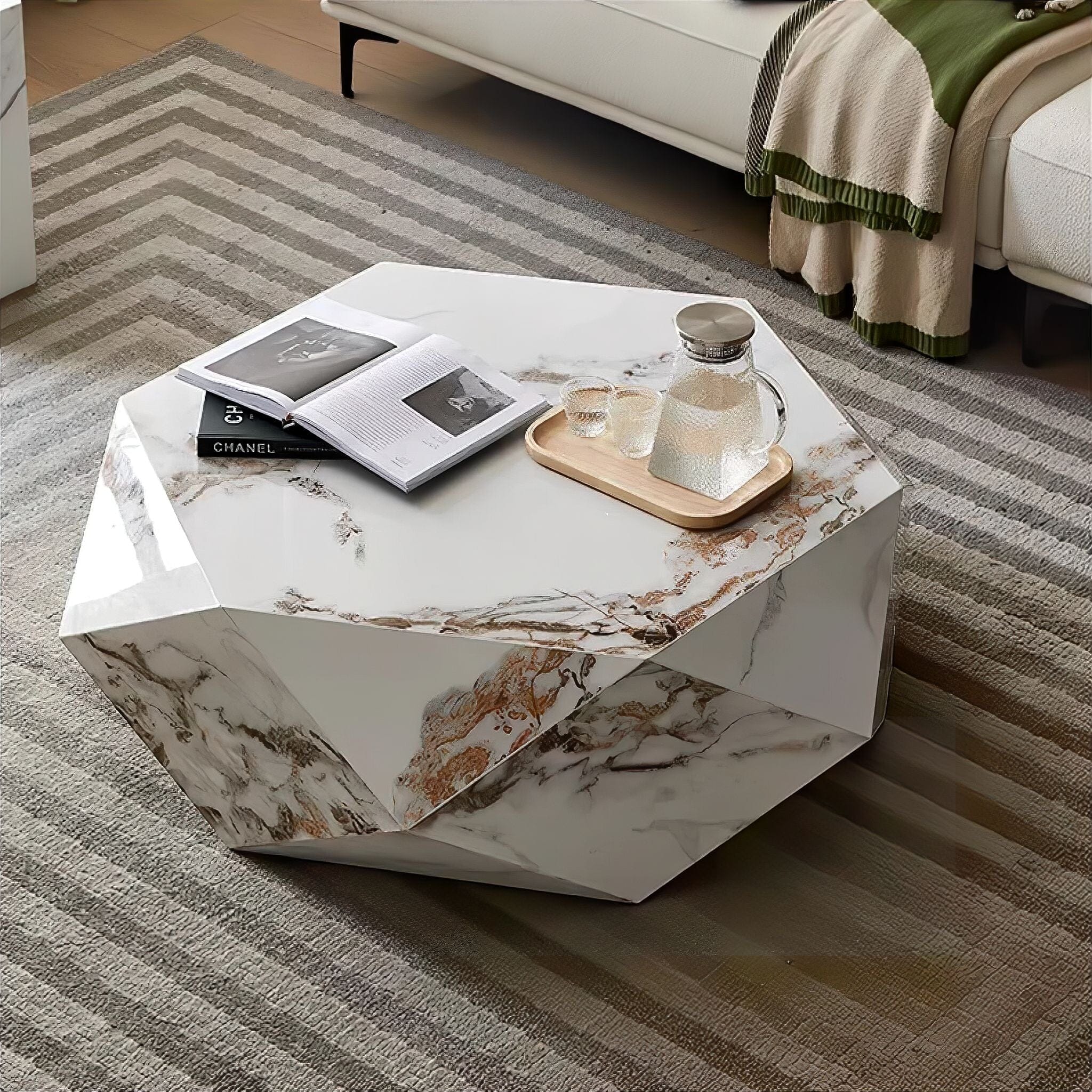Clara Marble Coffee Table Coffee Table 