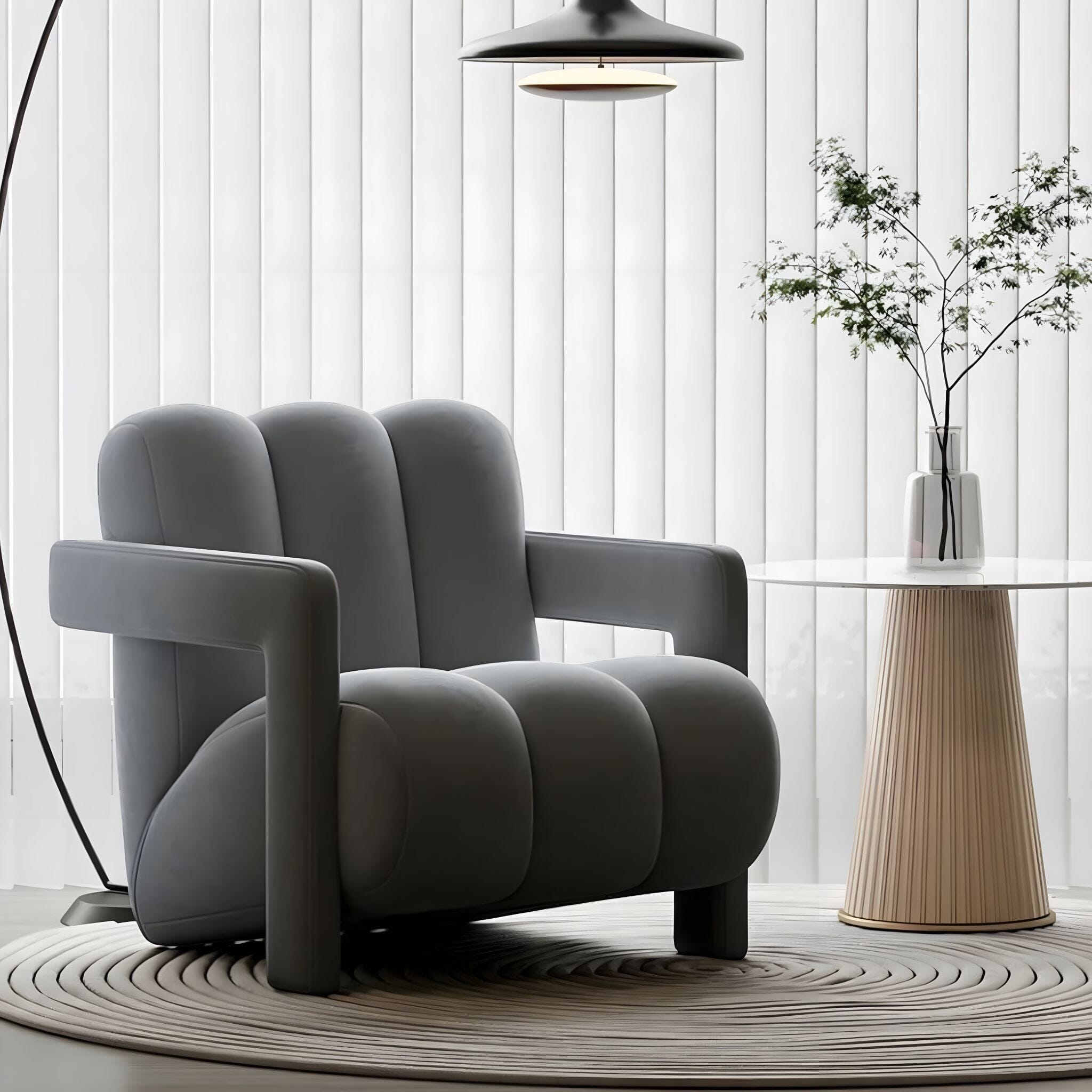 Clémence Occasional Chair Sofa Grey 