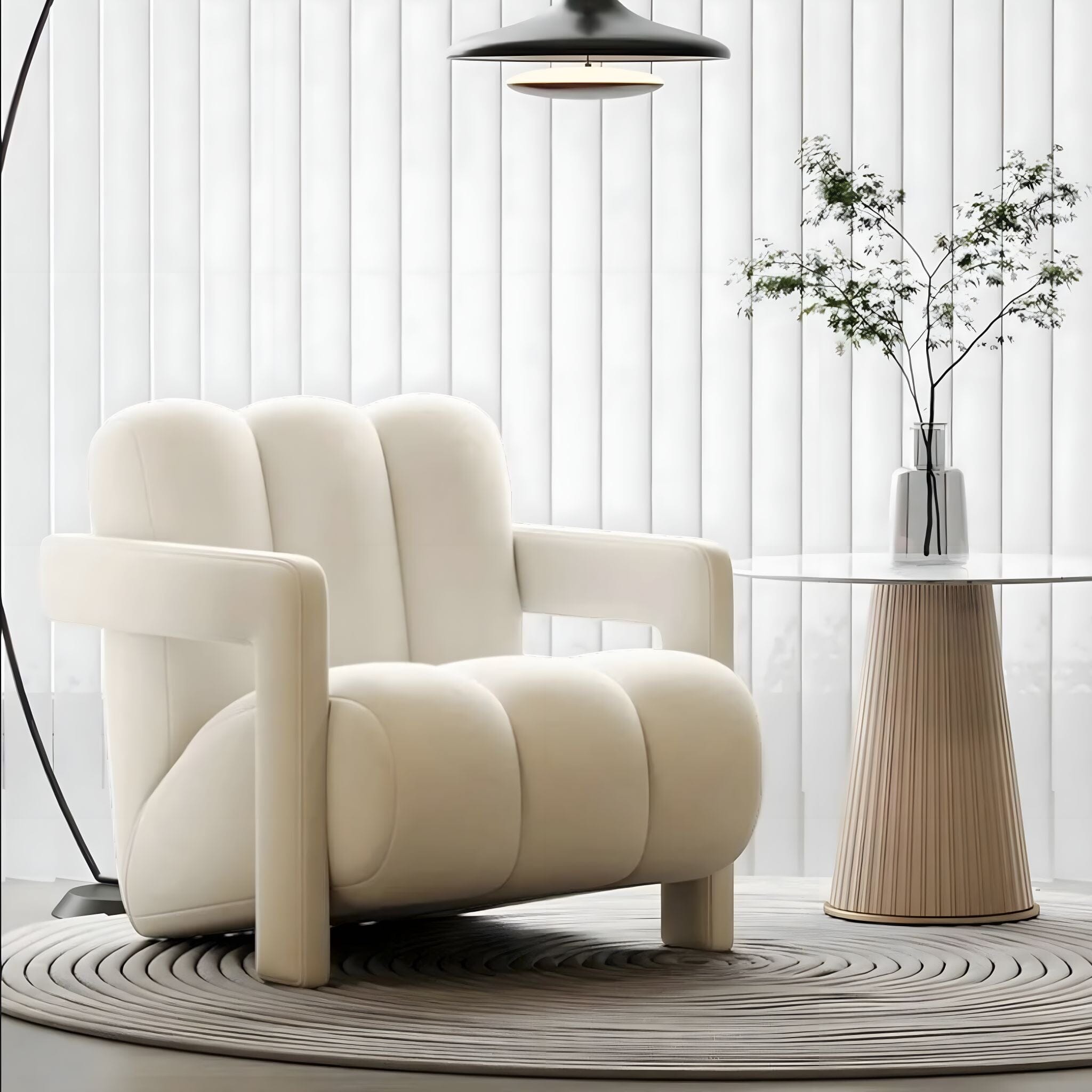 Clémence Occasional Chair Sofa Ivory 