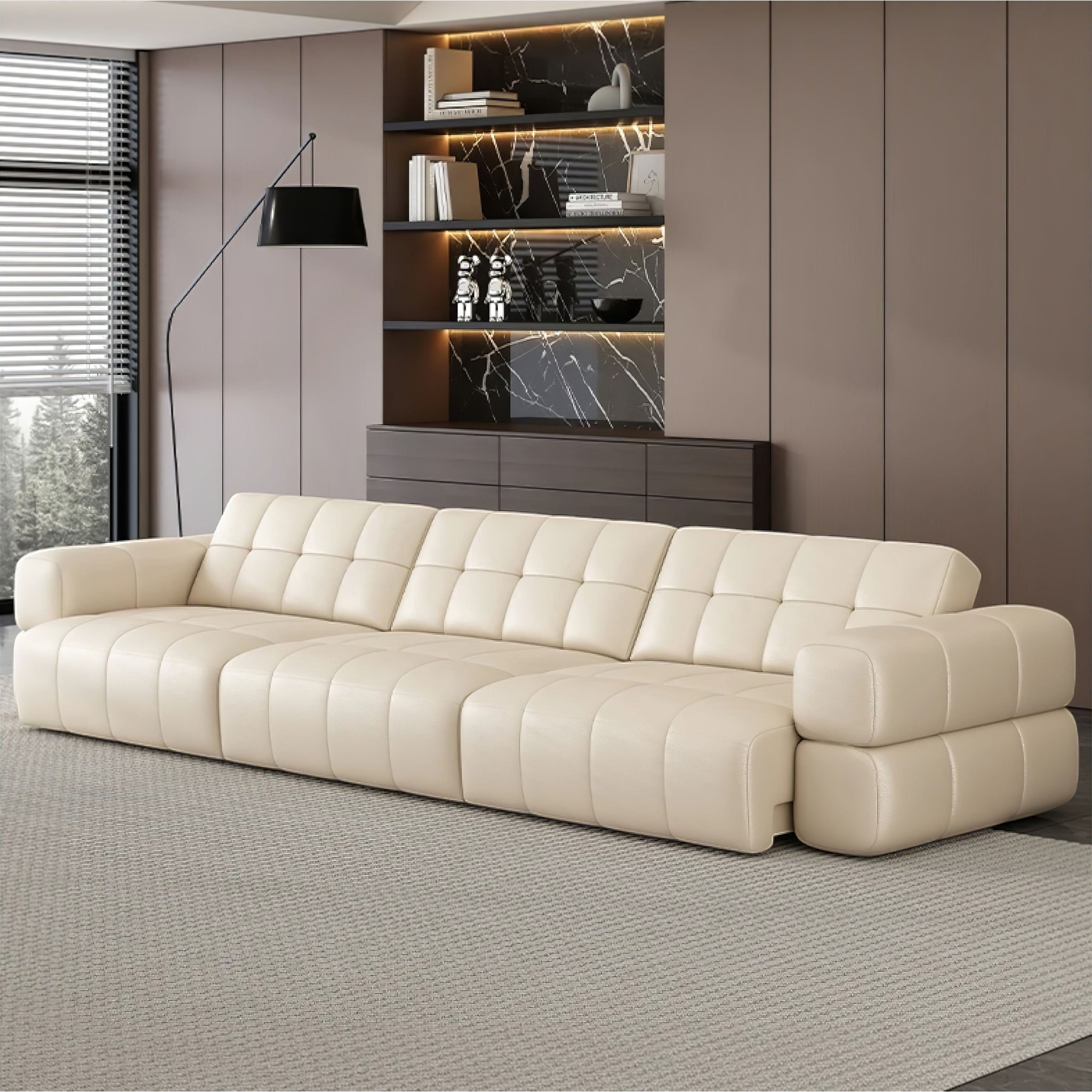 Cristiana Leather Sofa (JS) 