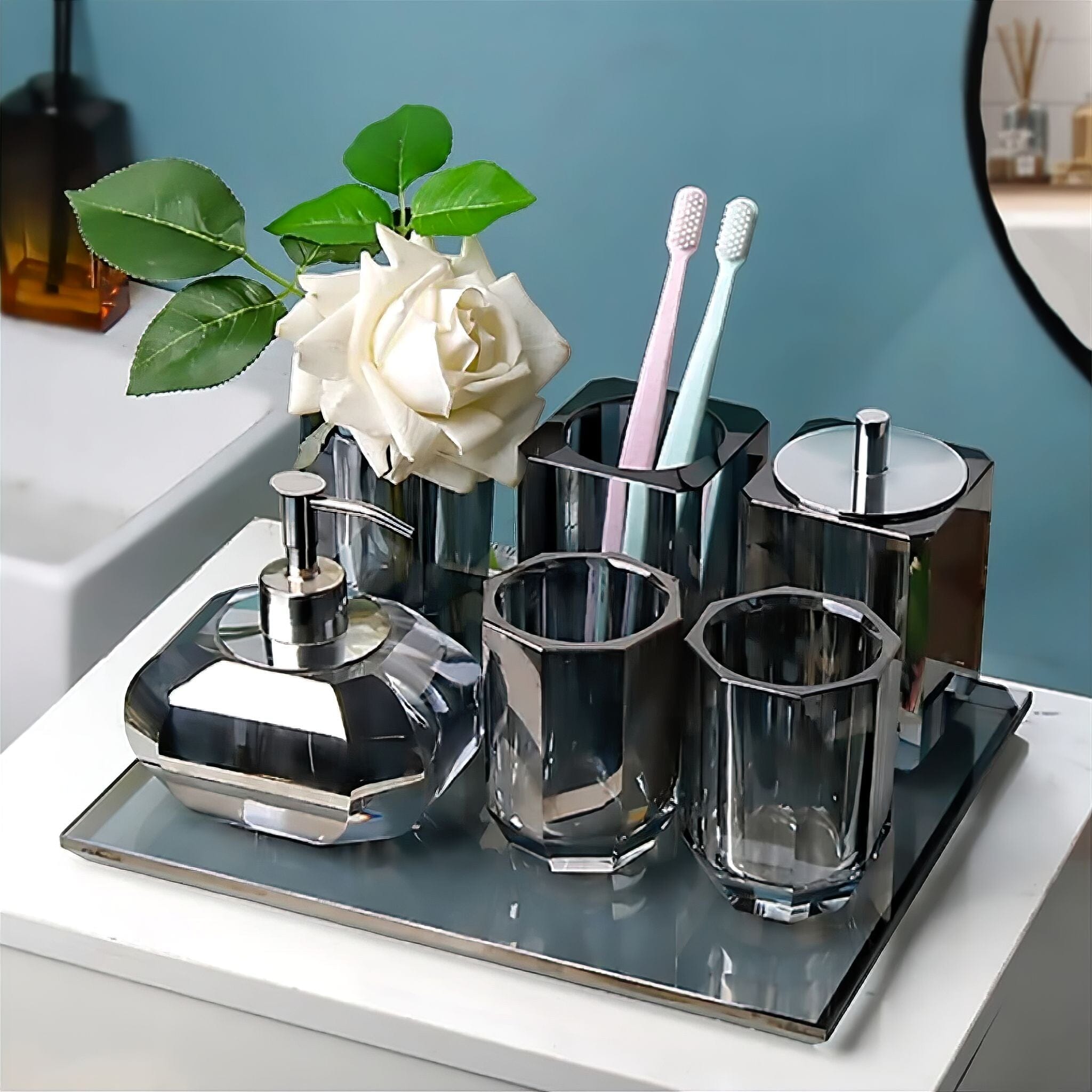 Crystal Bathroom Accessories Collection Bathroom Accessories 