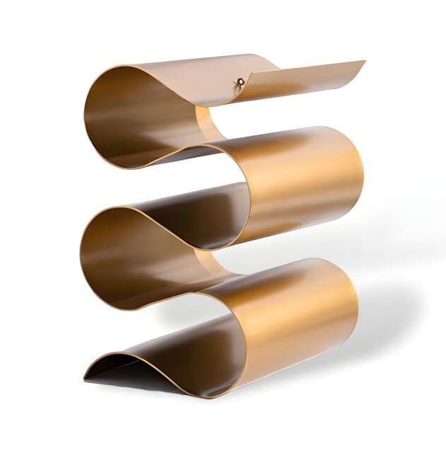 Curved Wine Holder Wine Holder Gold 