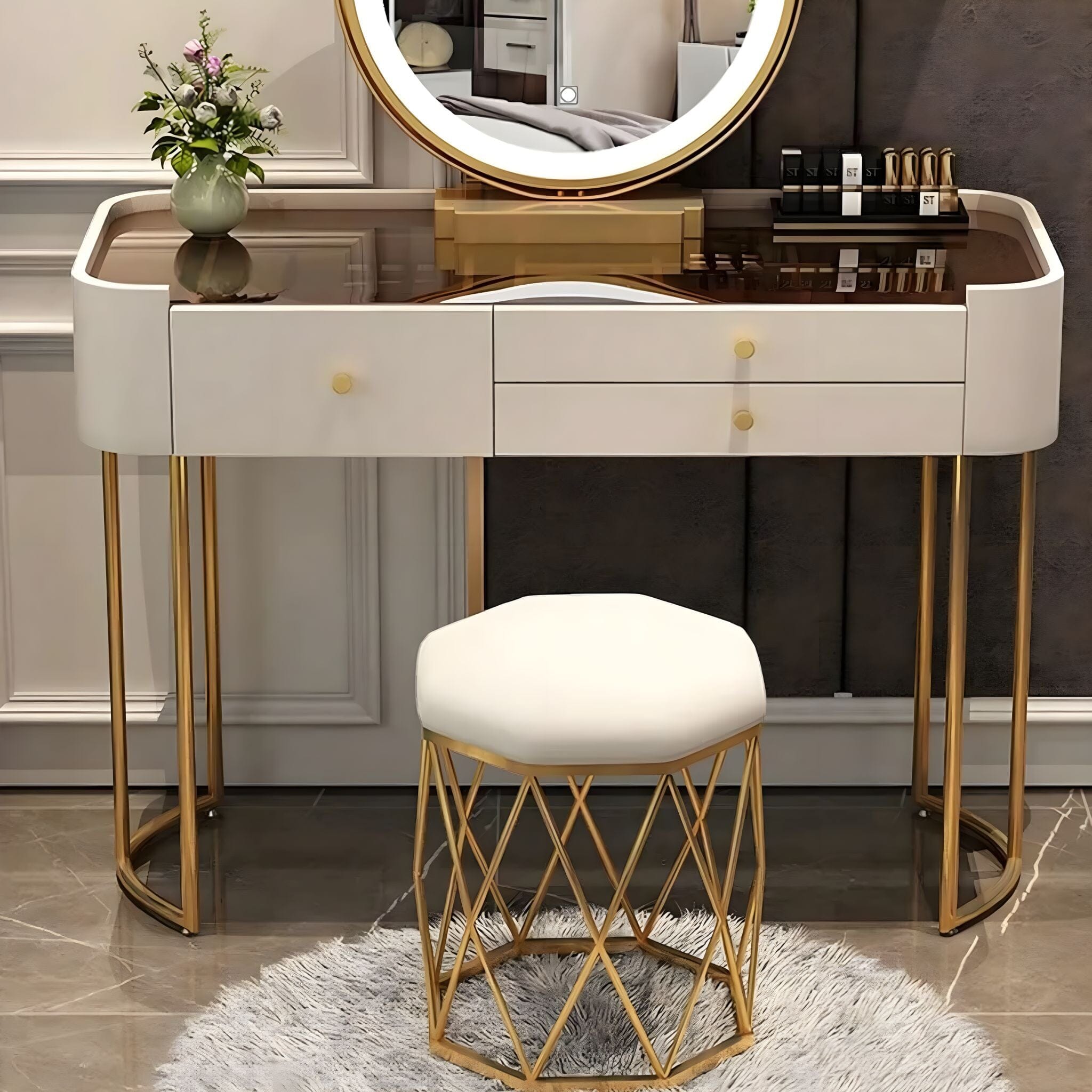 Dante Dressing Table Beige 60cm 