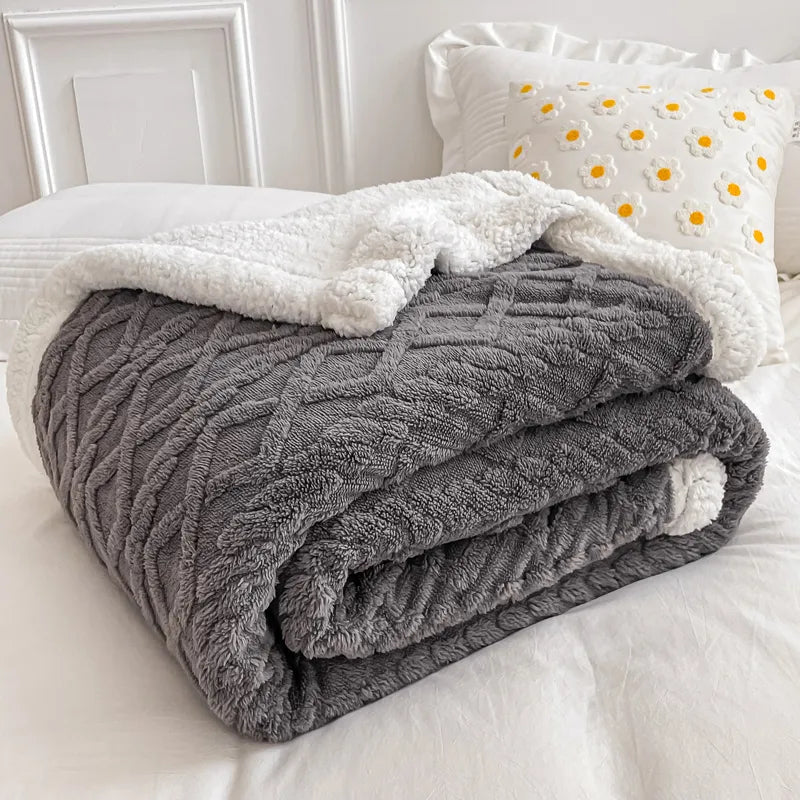 Davide Plaid Blanket Grey 150 x 200cm 