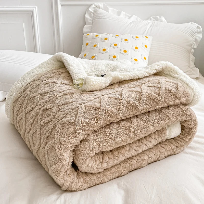 Davide Plaid Blanket Khaki 150 x 200cm 