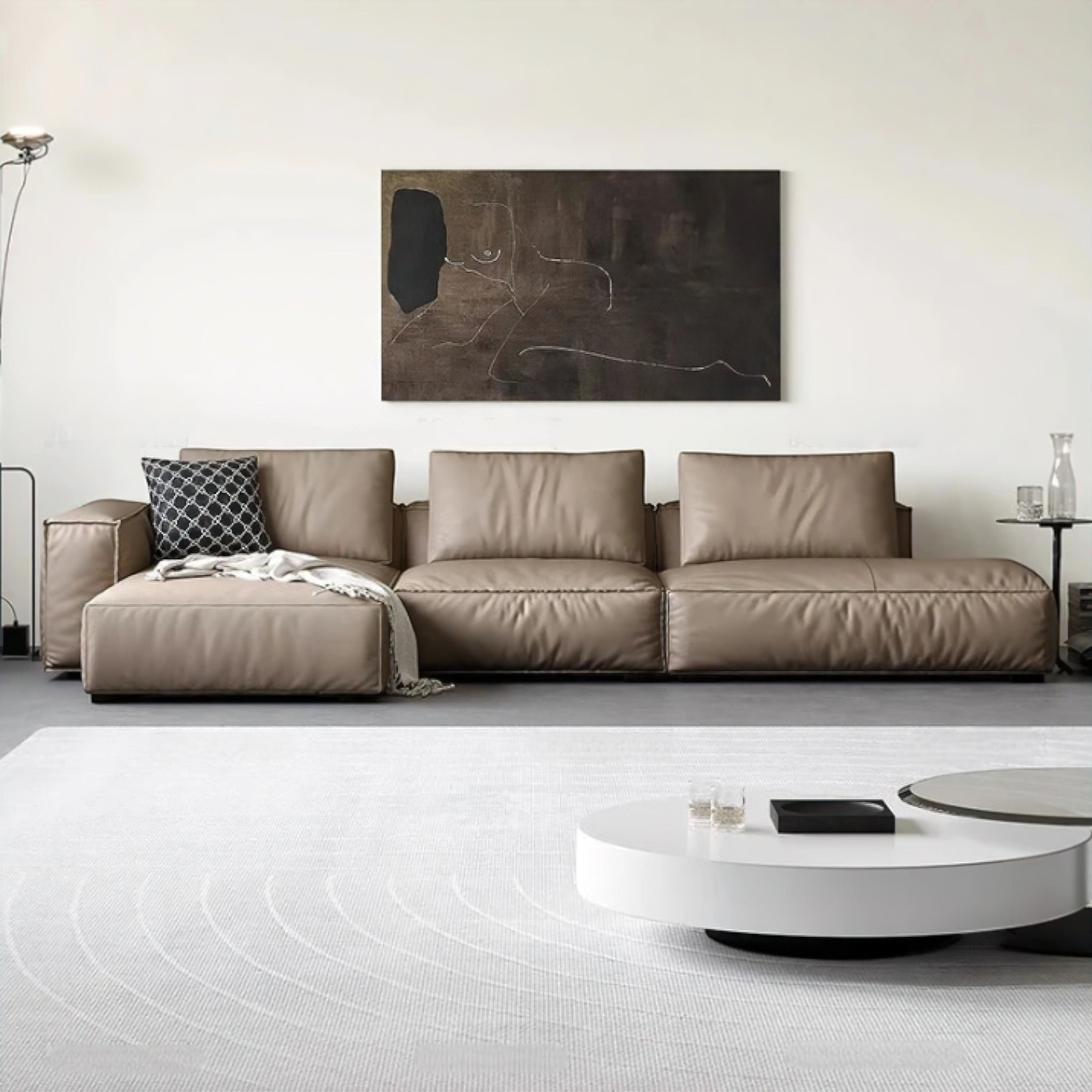 Delphine Sofa (redo description elborate on what upholstery is used. I want to full paragraphs) (GP) 