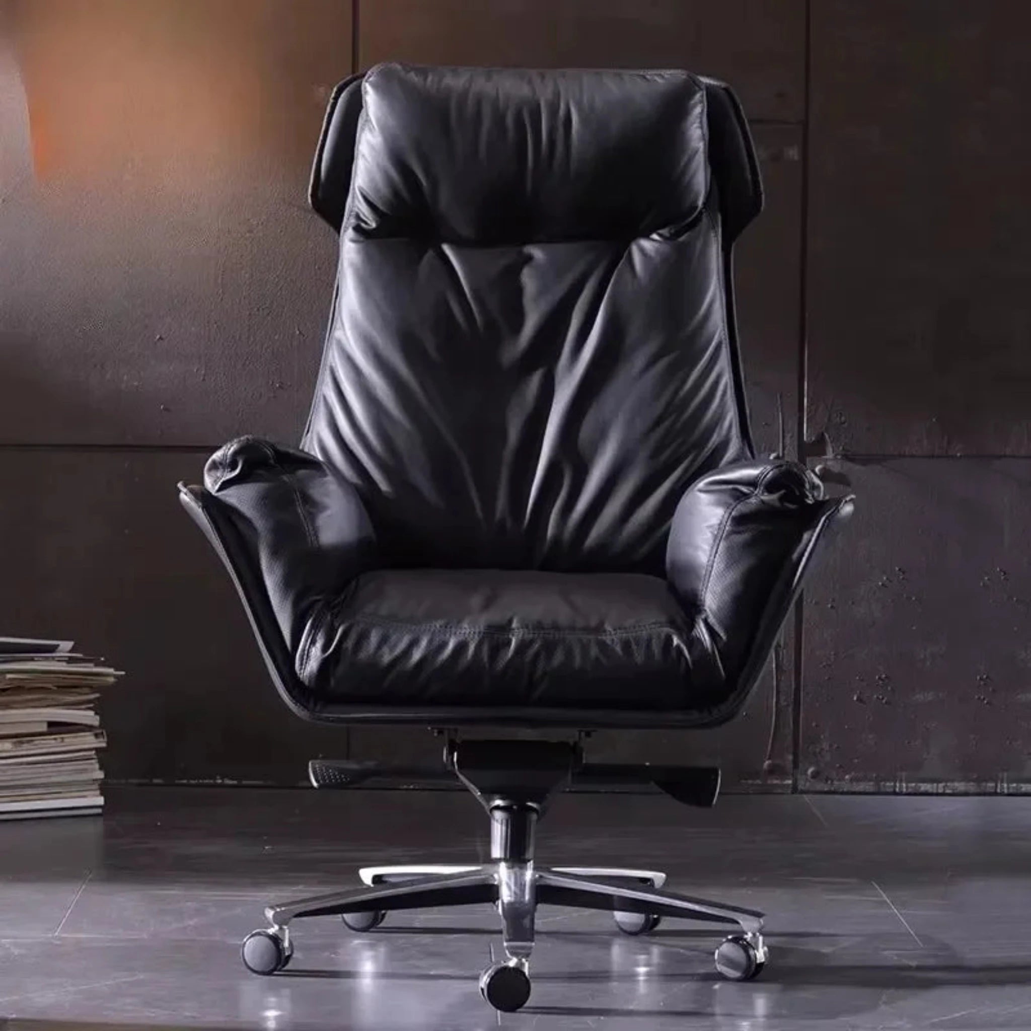 Designer Computer Office Chairs Sofas Gaming Recliner Swivel Bedroom Study Vanity Chair Mobile Bureau Meuble Home Furniture COW LEATHER 3 